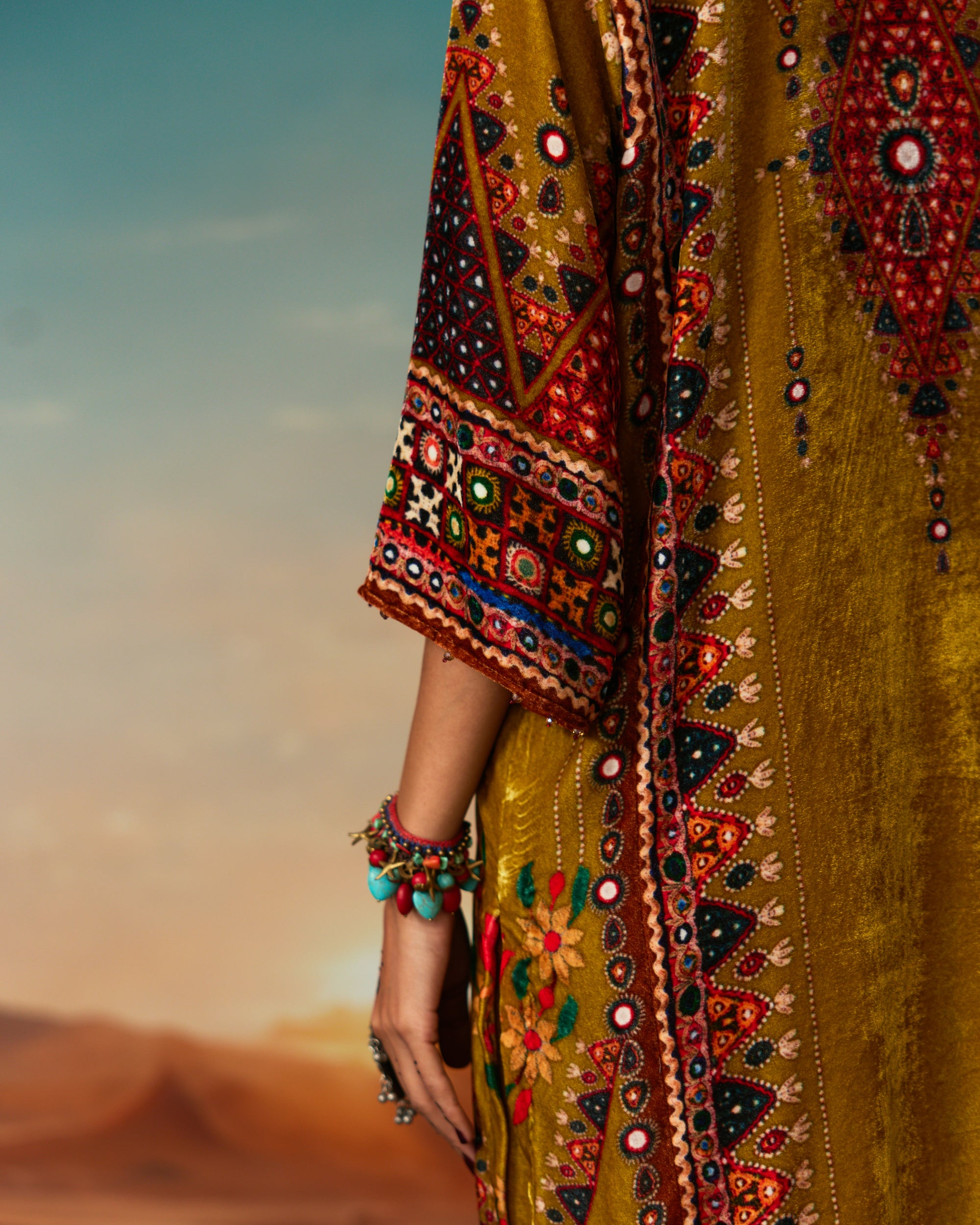 Kutch : Ghazala - Anise Green
