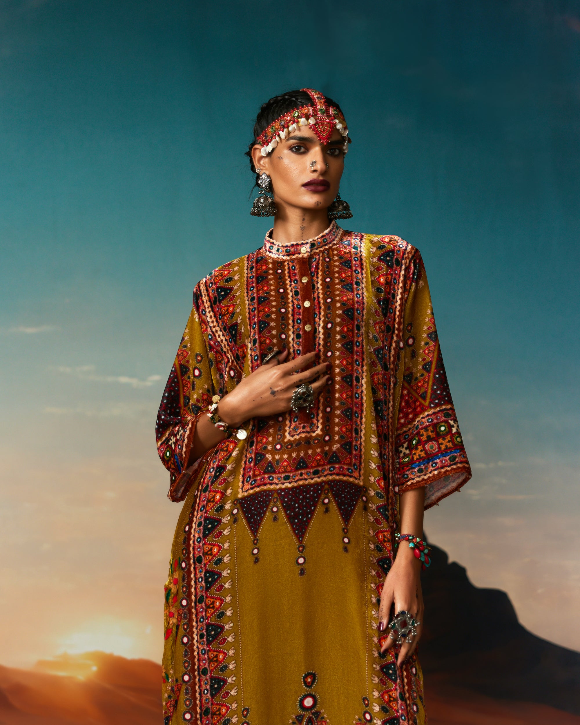 Kutch : Ghazala - Anise Green