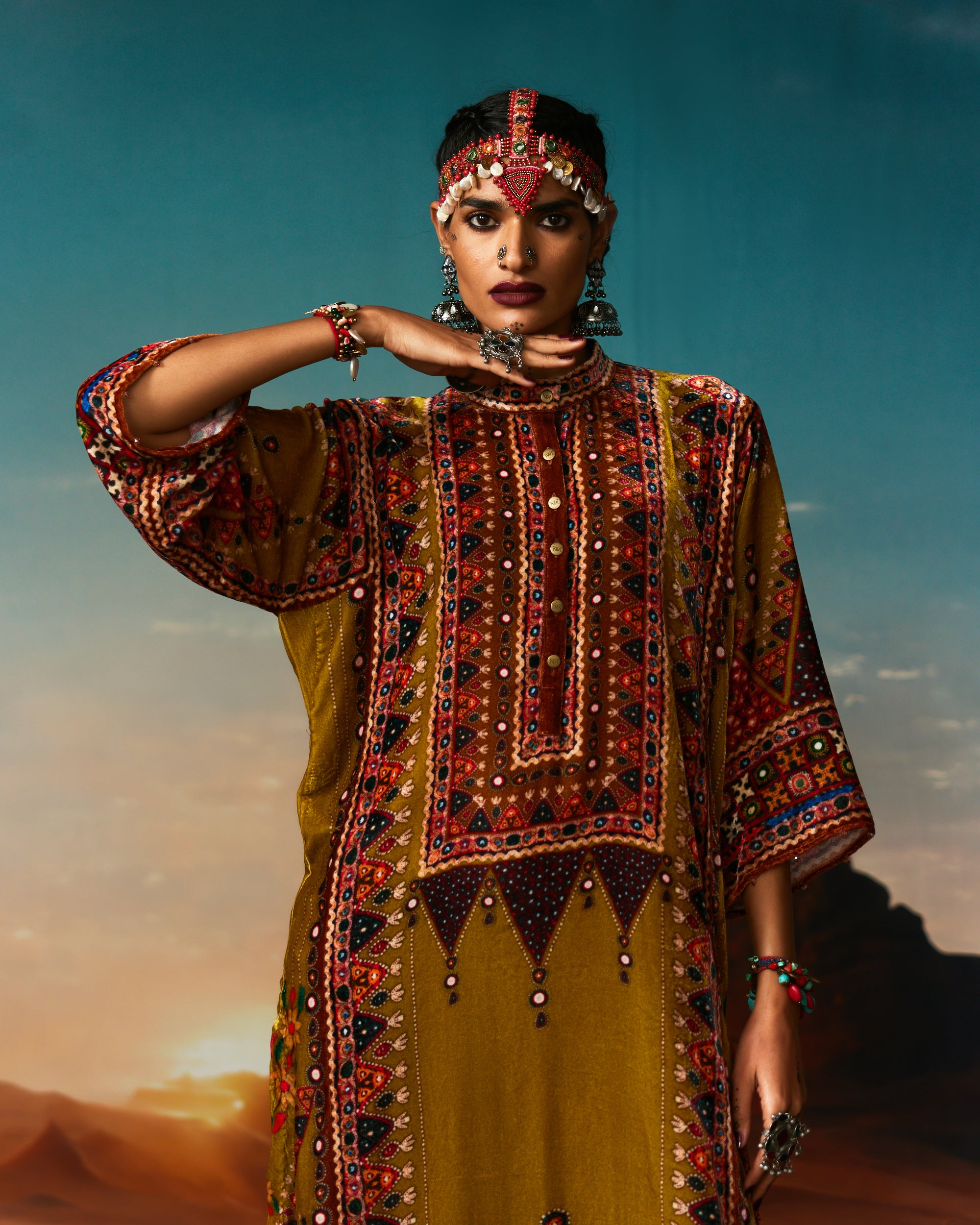 Kutch : Ghazala - Anise Green