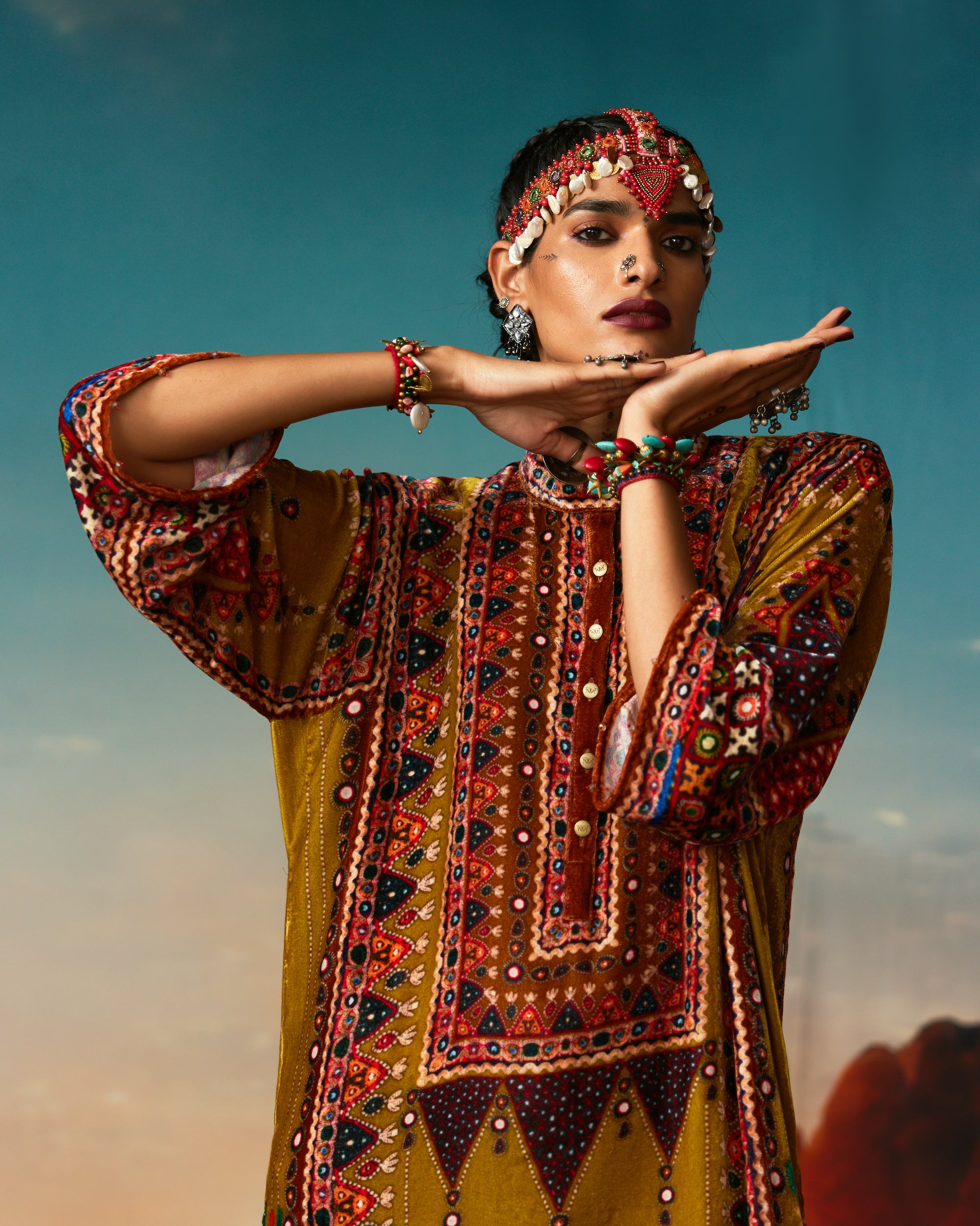 Kutch : Ghazala - Anise Green