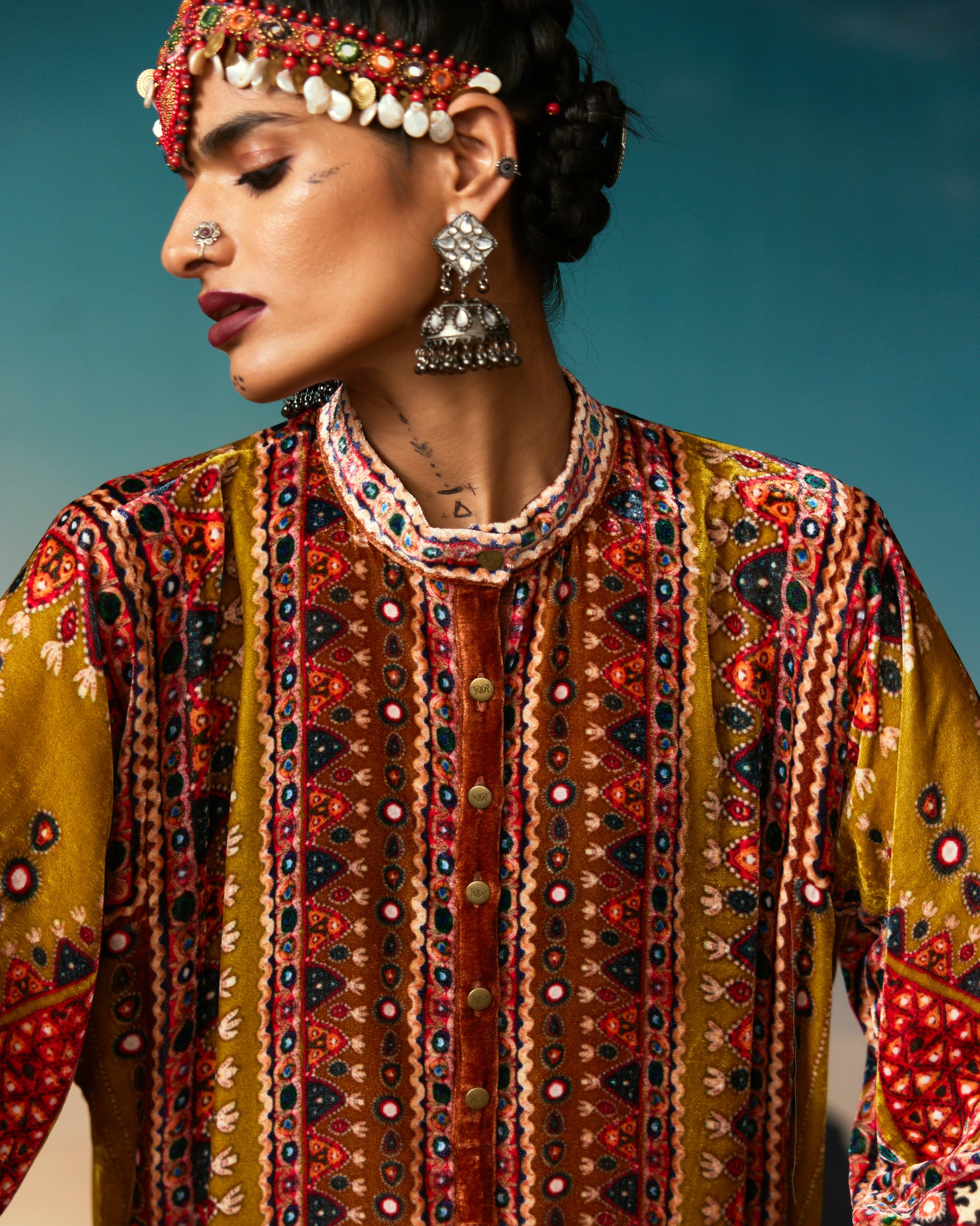Kutch : Ghazala - Anise Green