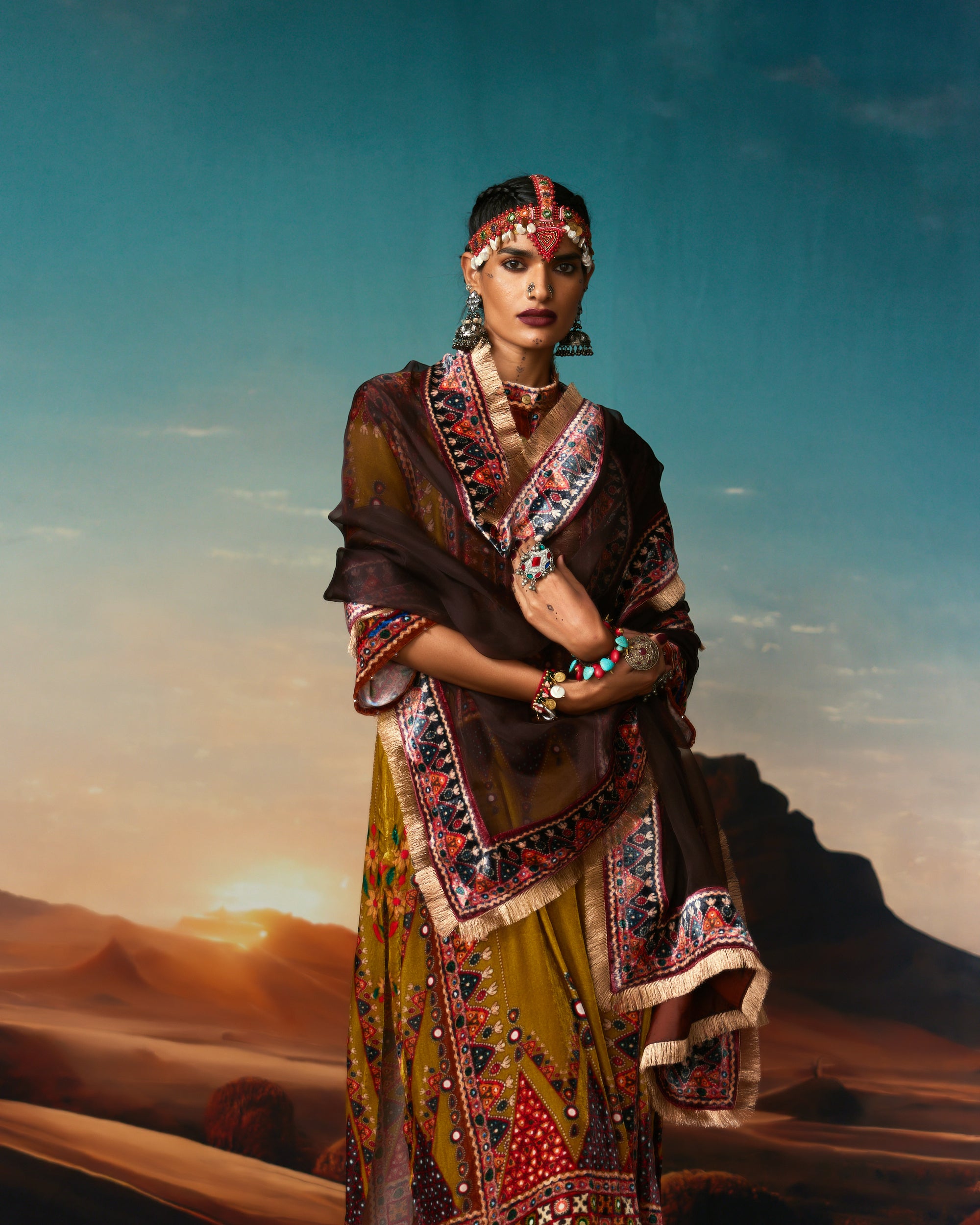 Kutch : Ghazala - Anise Green