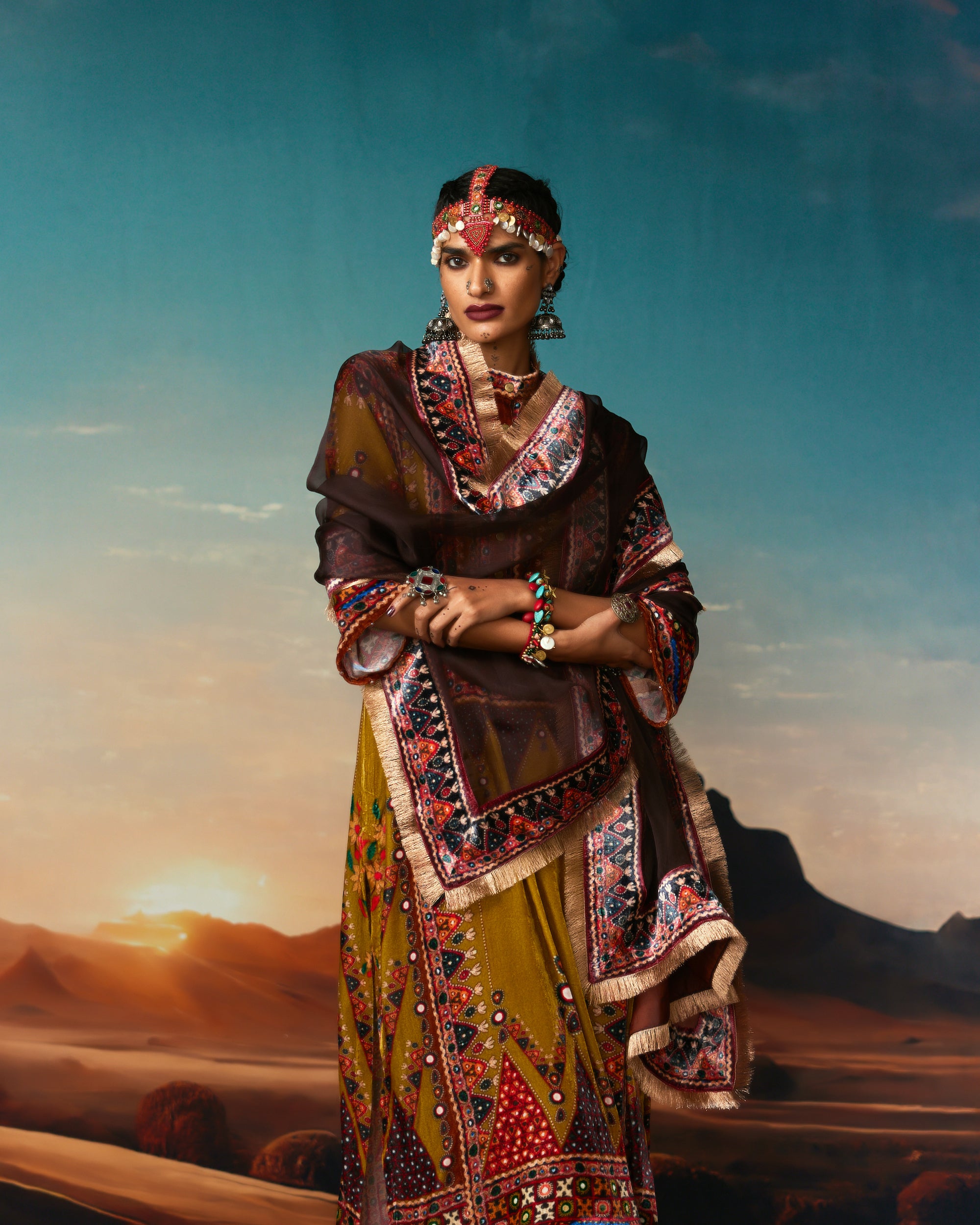 Kutch : Ghazala - Anise Green