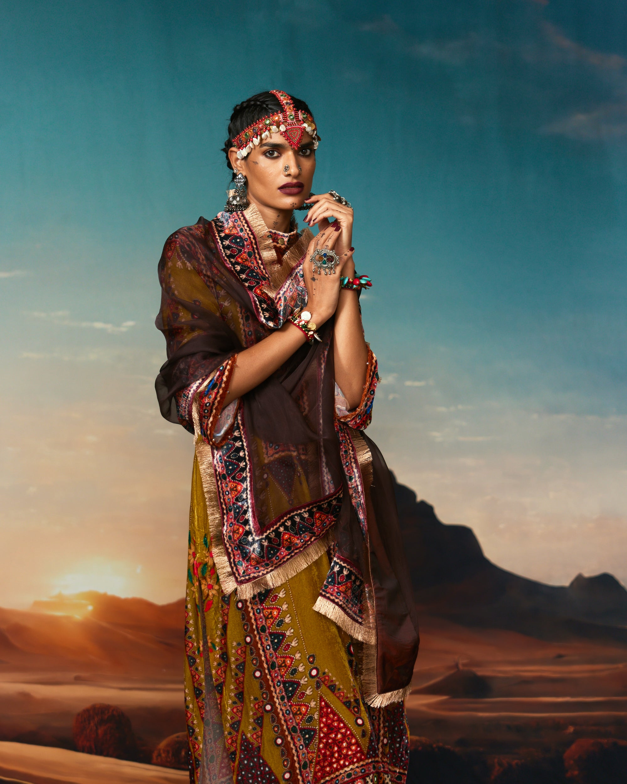 Kutch : Ghazala - Anise Green