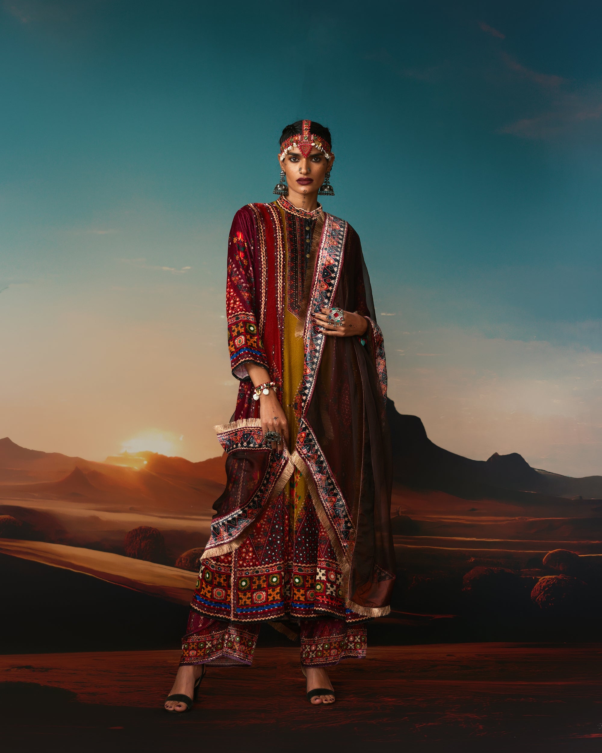 Kutch : Ada - Anise/Rust/Raspberry