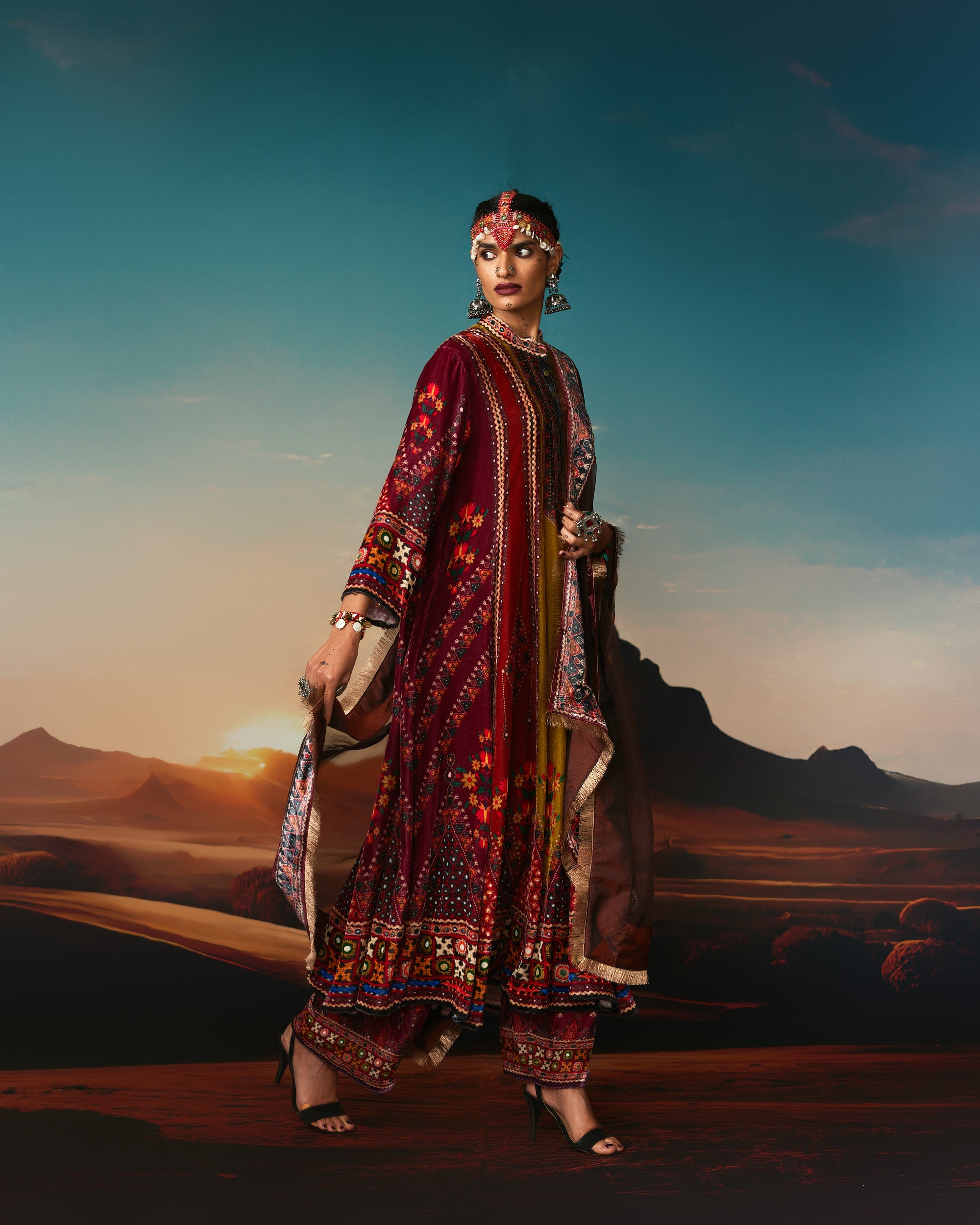 Kutch : Ada - Anise/Rust/Raspberry