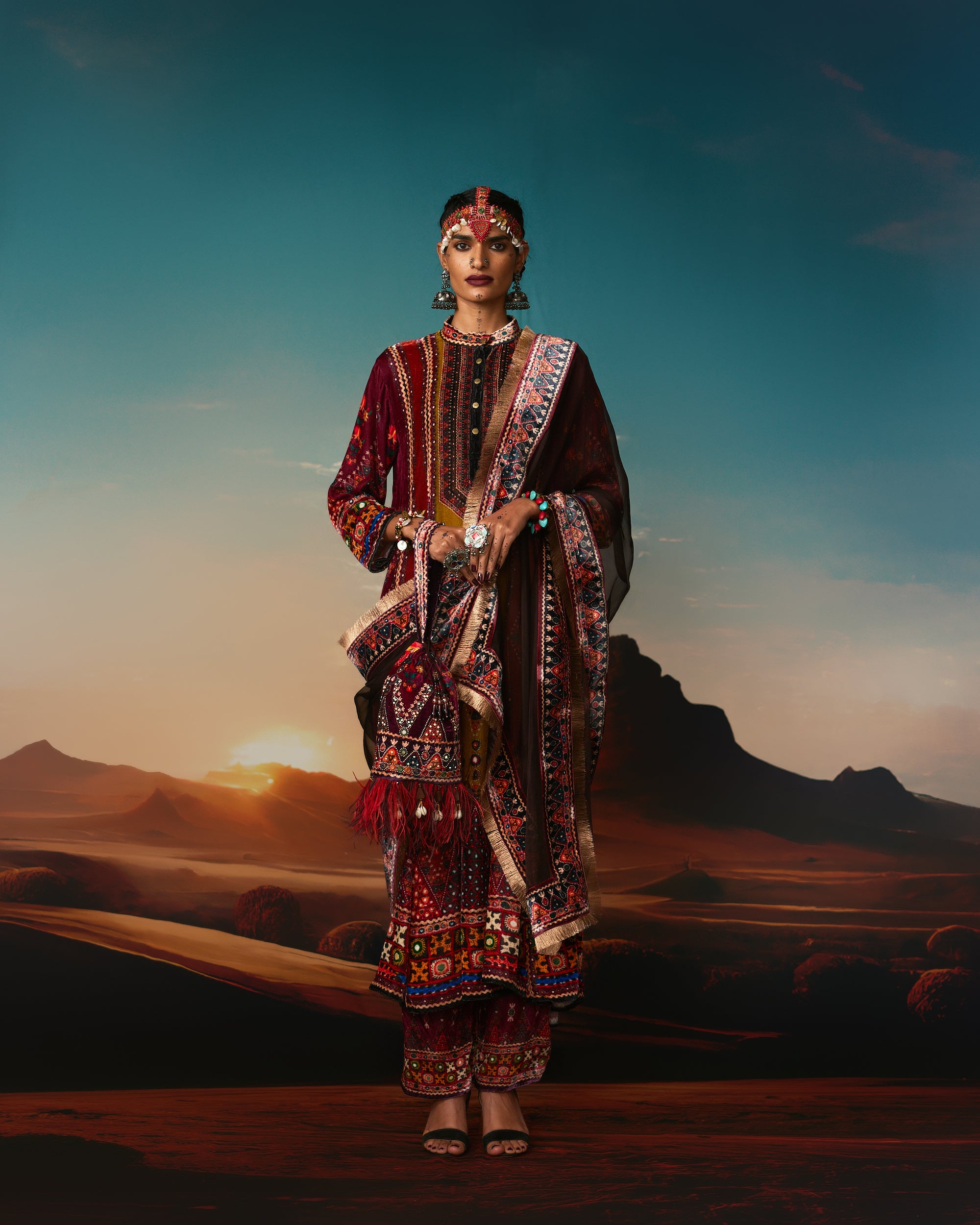 Kutch : Ada - Anise/Rust/Raspberry