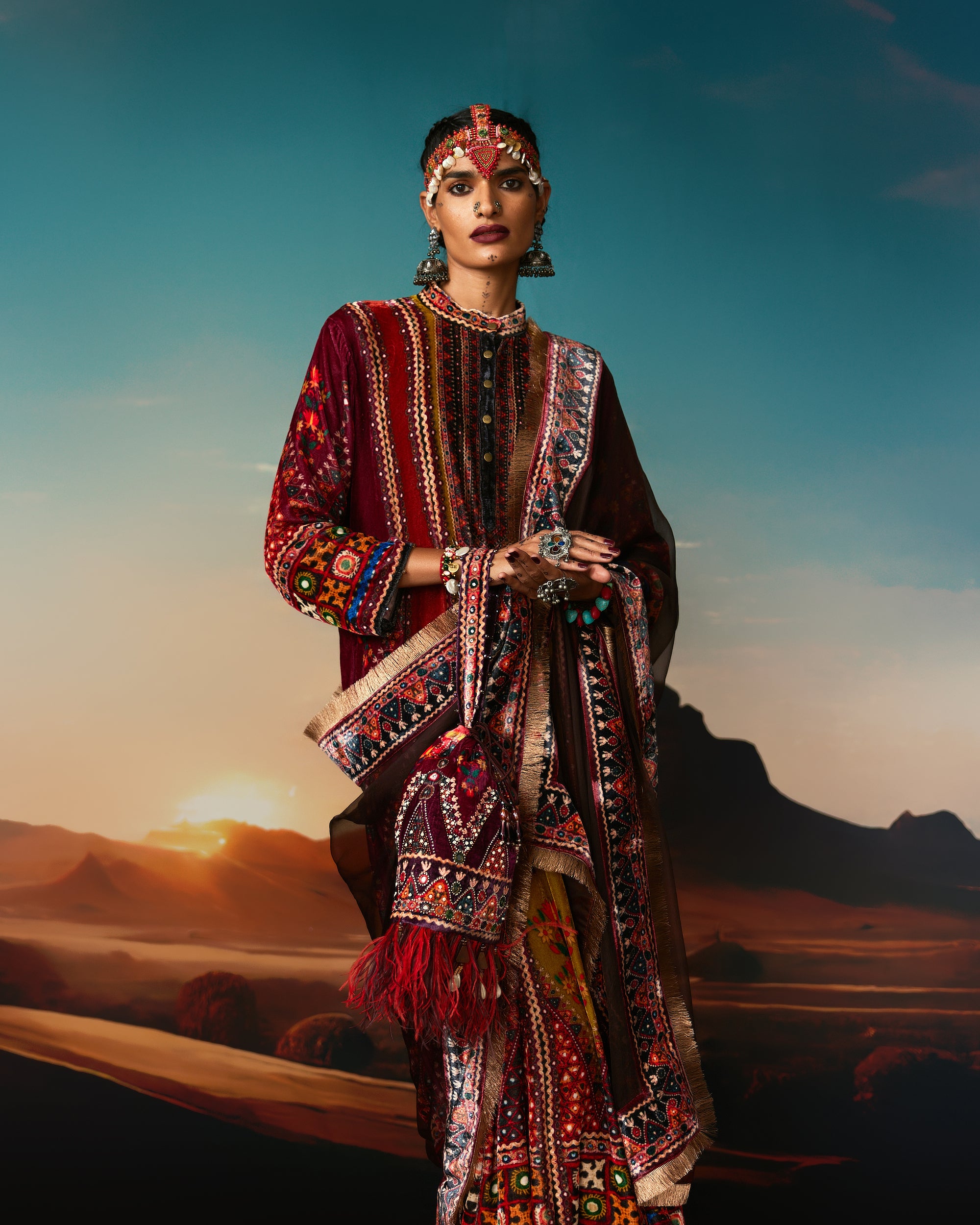 Kutch : Ada - Anise/Rust/Raspberry