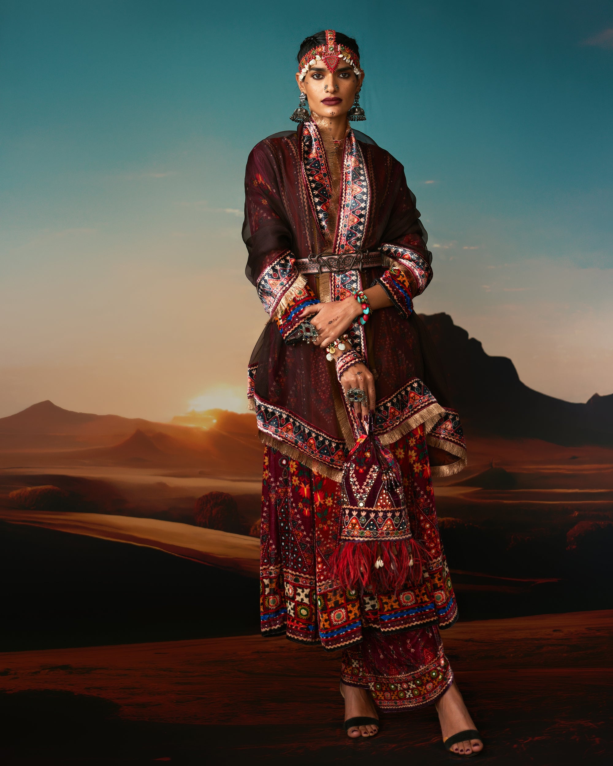 Kutch : Ada - Anise/Rust/Raspberry