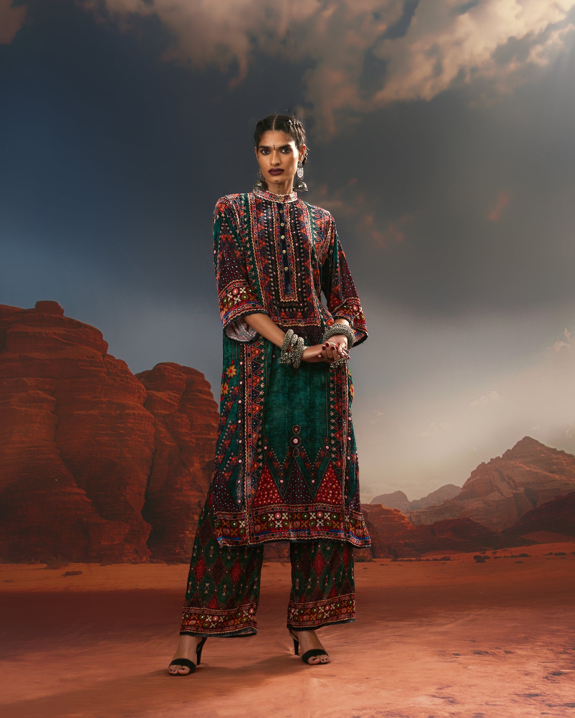Kutch : Ghazala - Teal