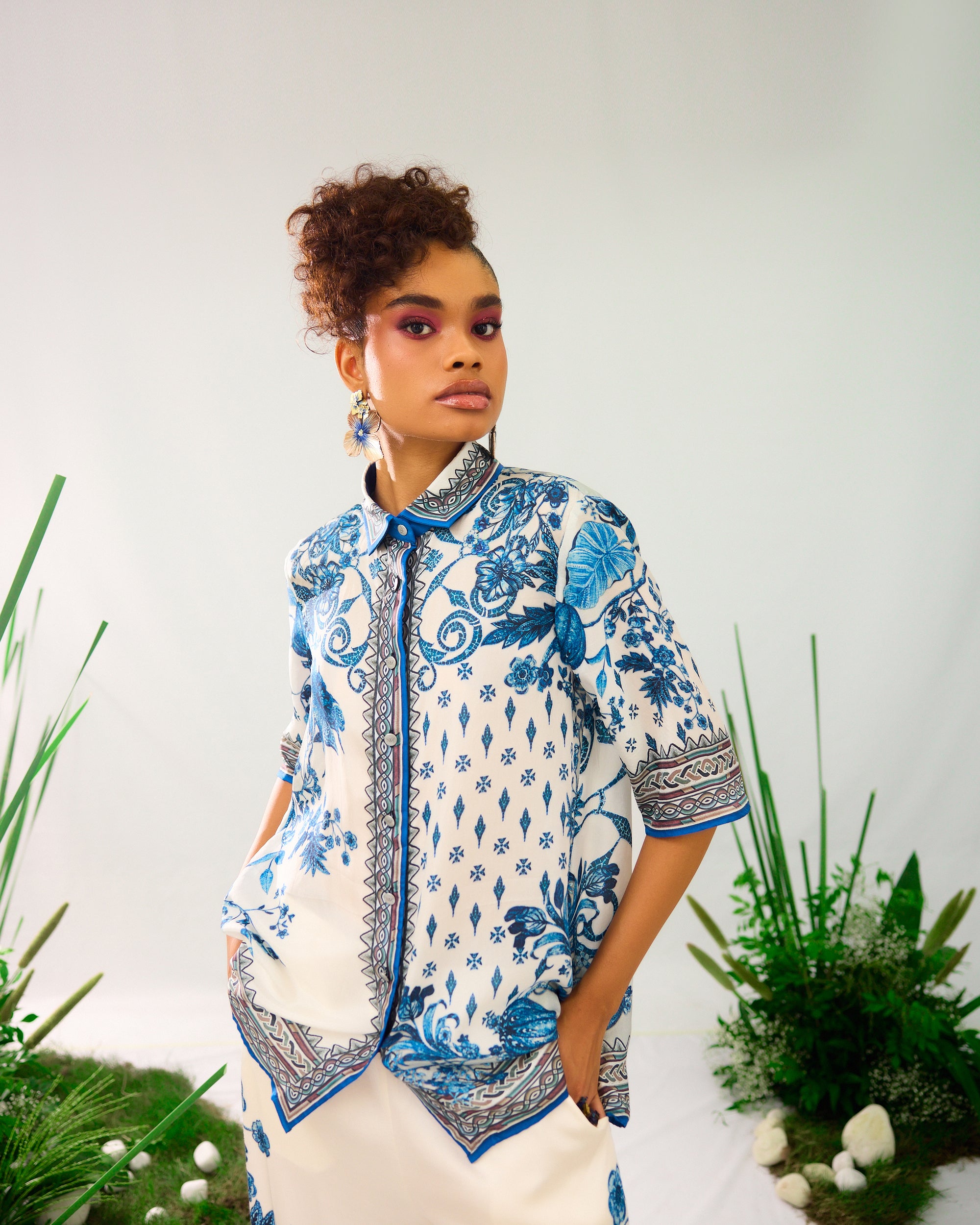 Florence : Maizah - Blue/White