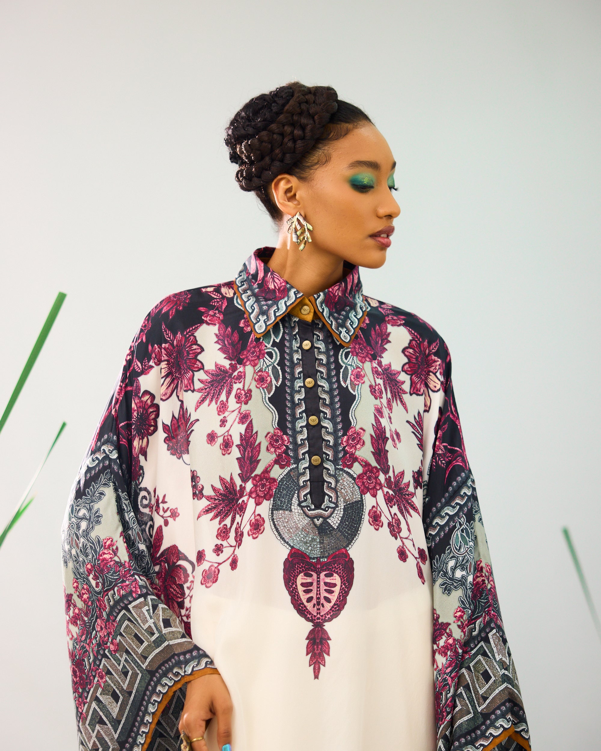 Florence : Sharifa - White/Raspberry
