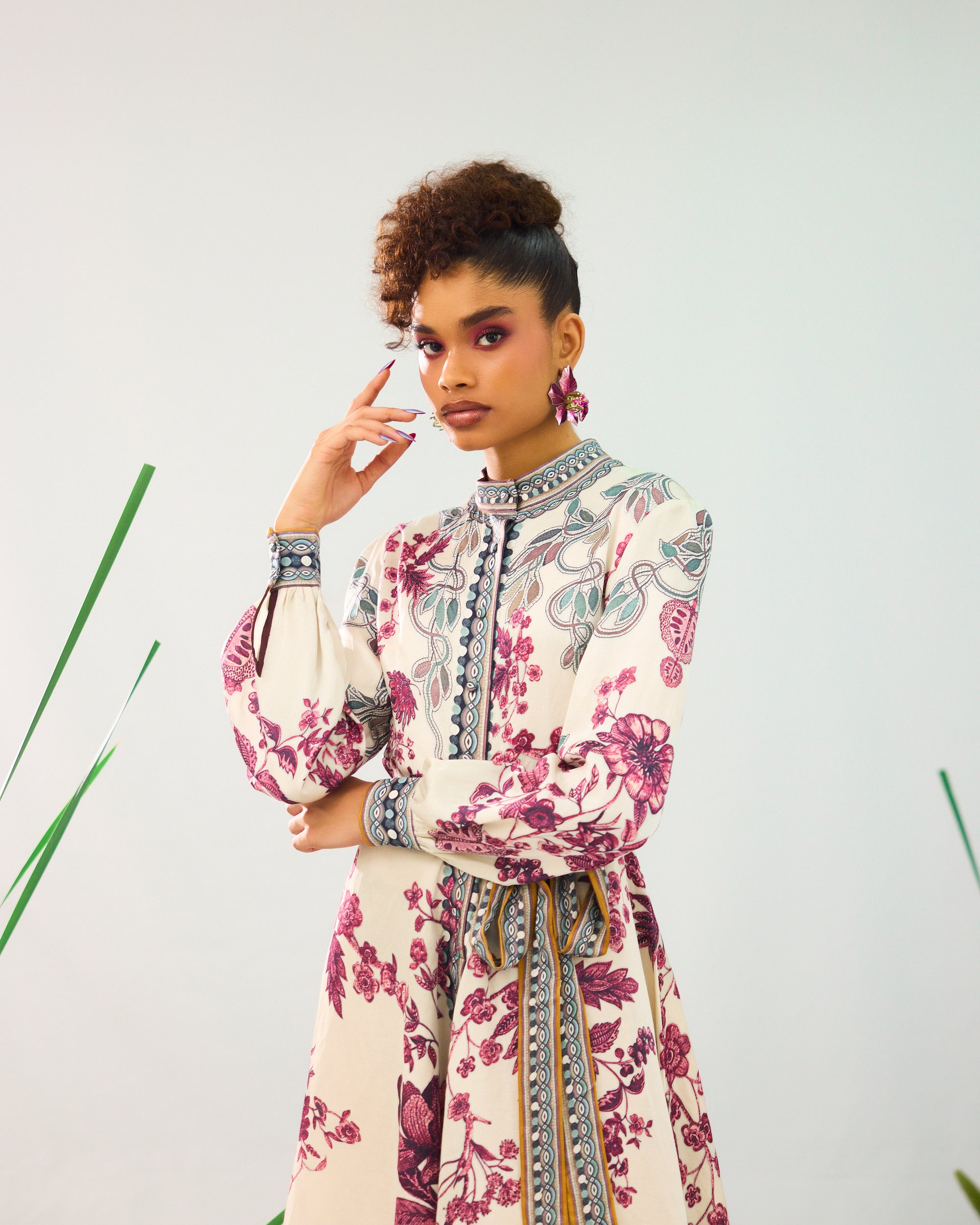 Florence : Reha - Ivory/Raspberry