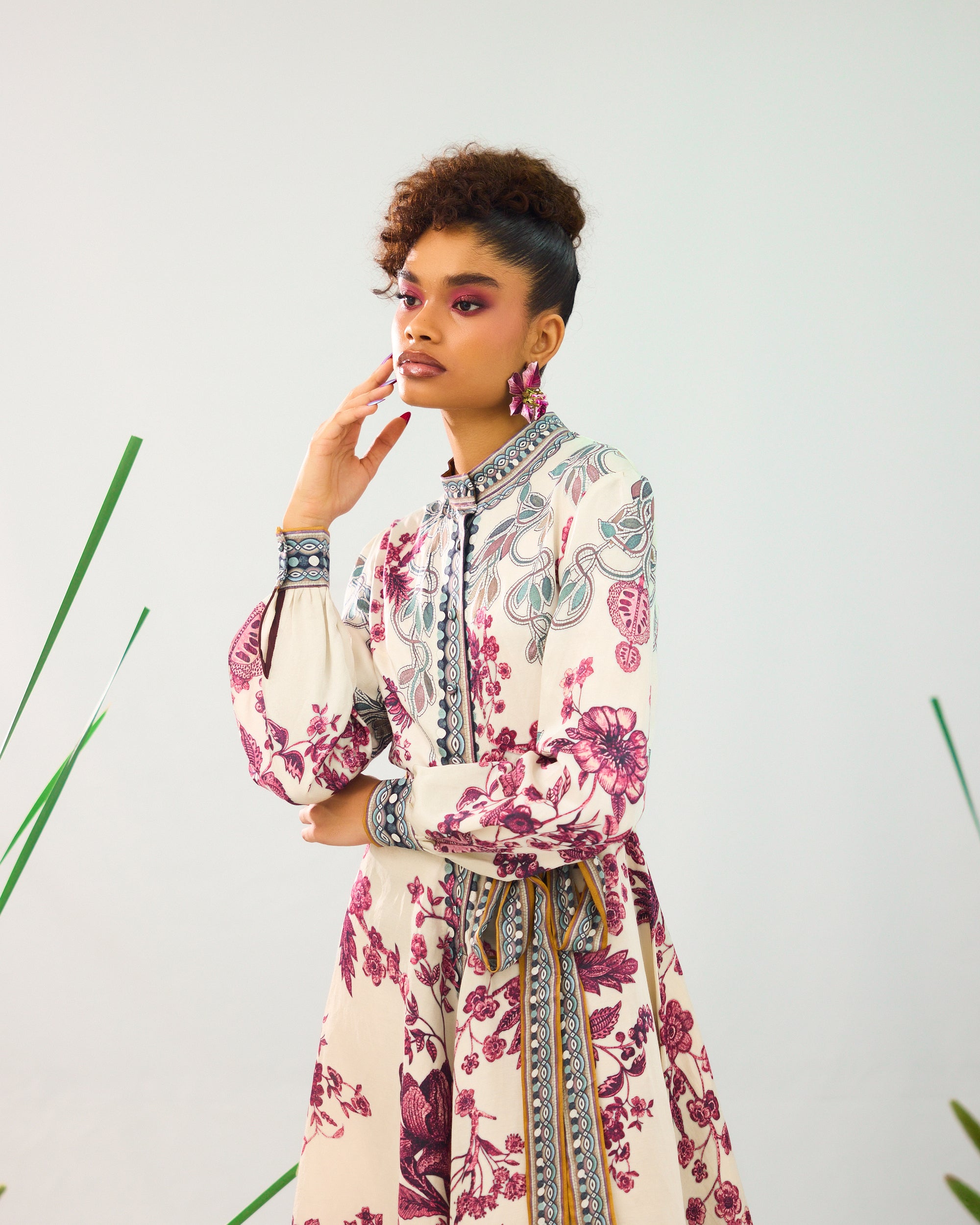 Florence : Reha - Ivory/Raspberry