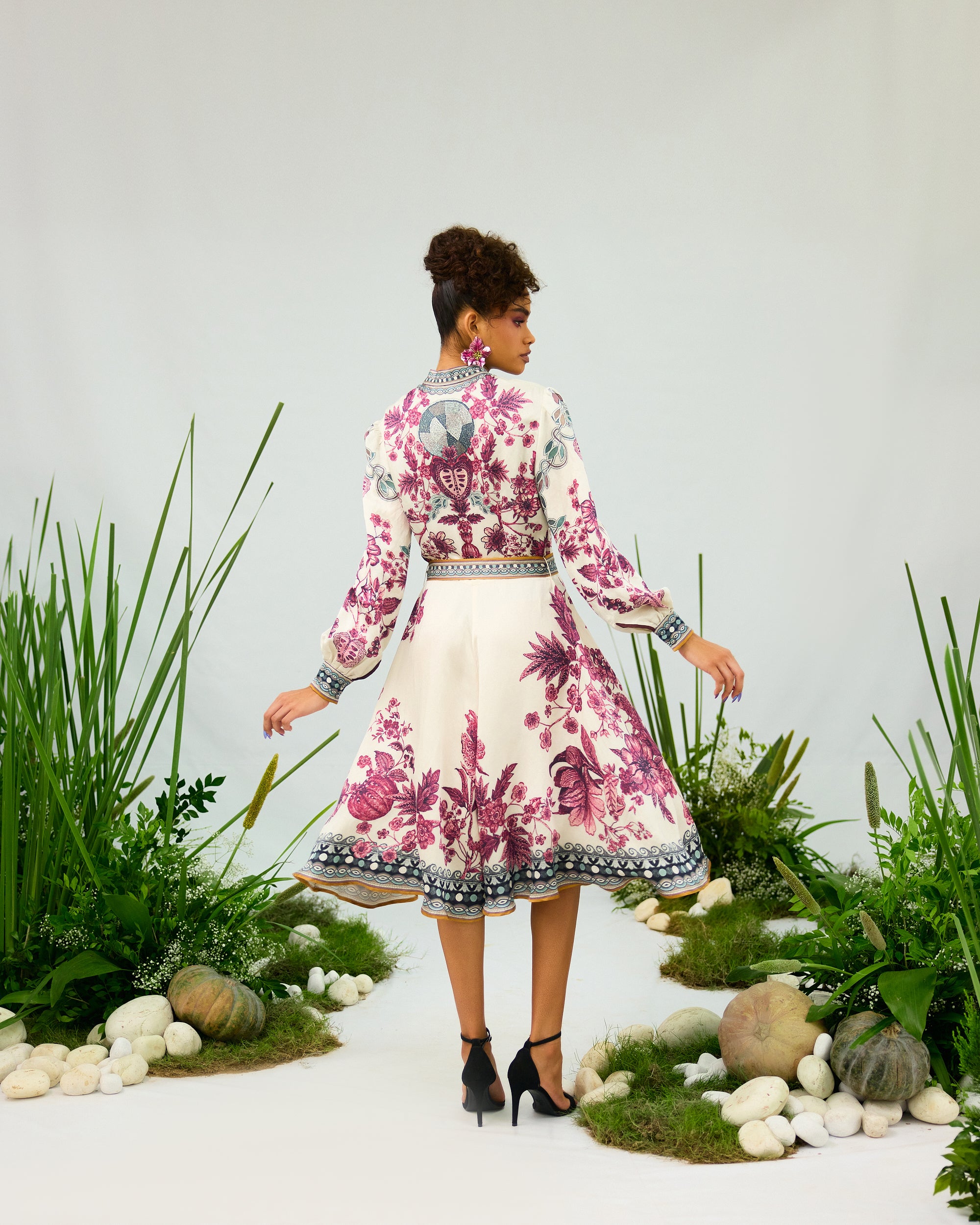 Florence : Reha - Ivory/Raspberry