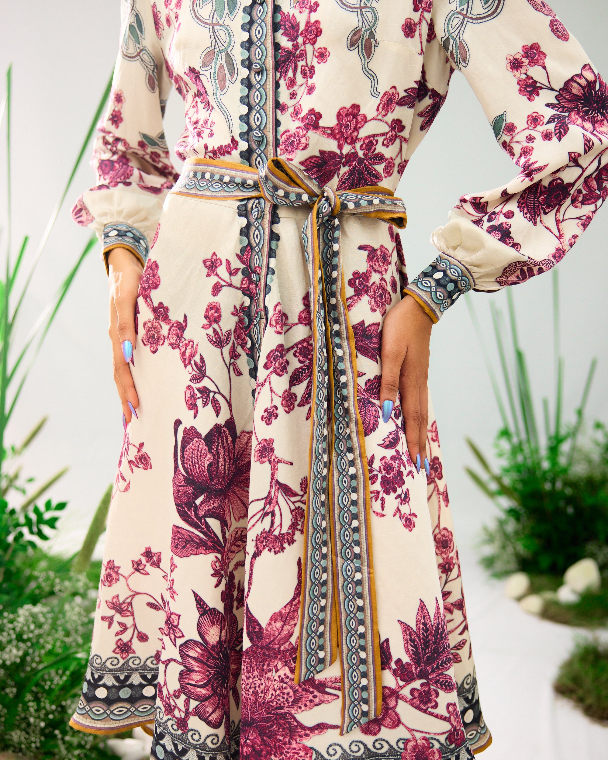 Florence : Reha - Ivory/Raspberry