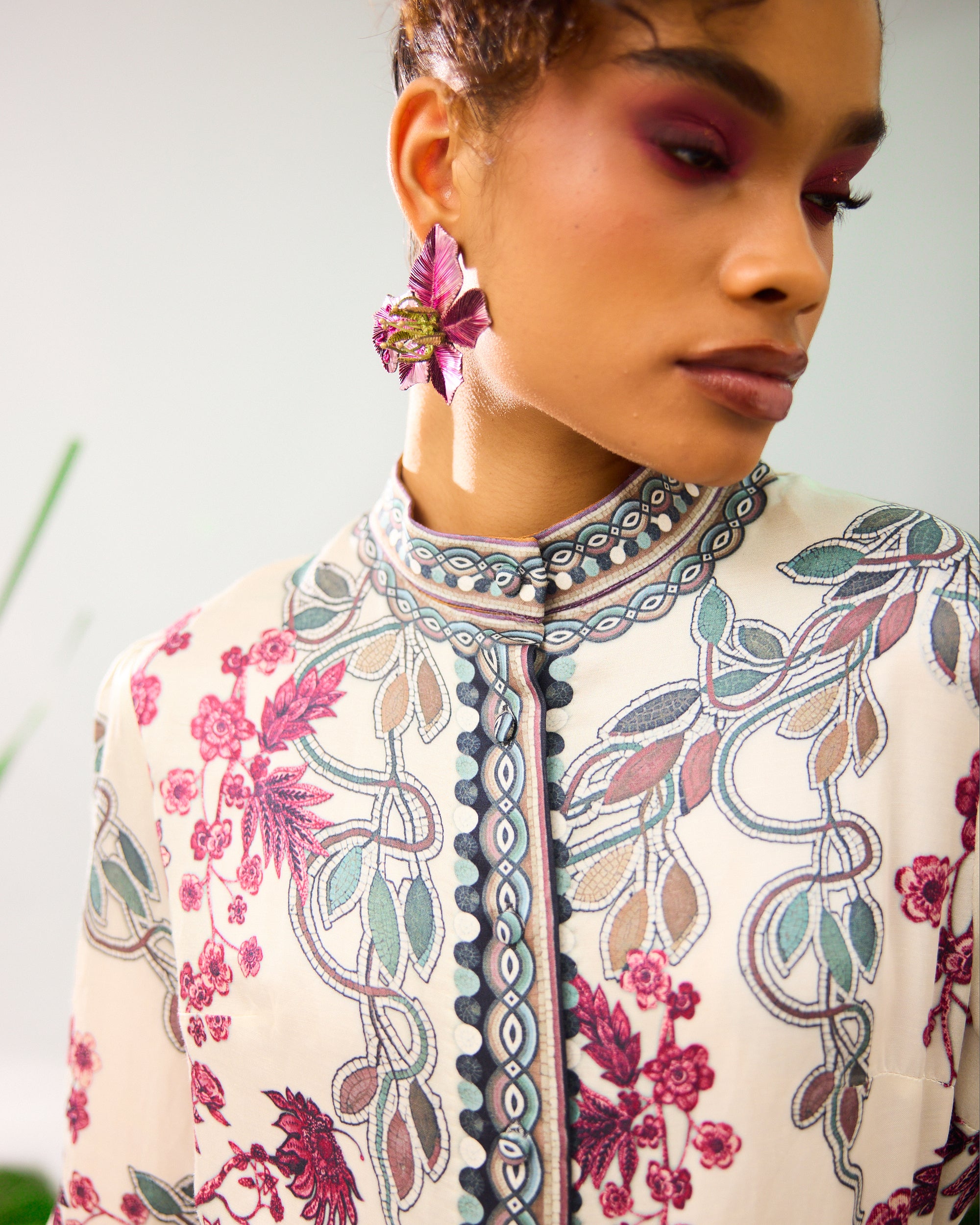 Florence : Reha - Ivory/Raspberry