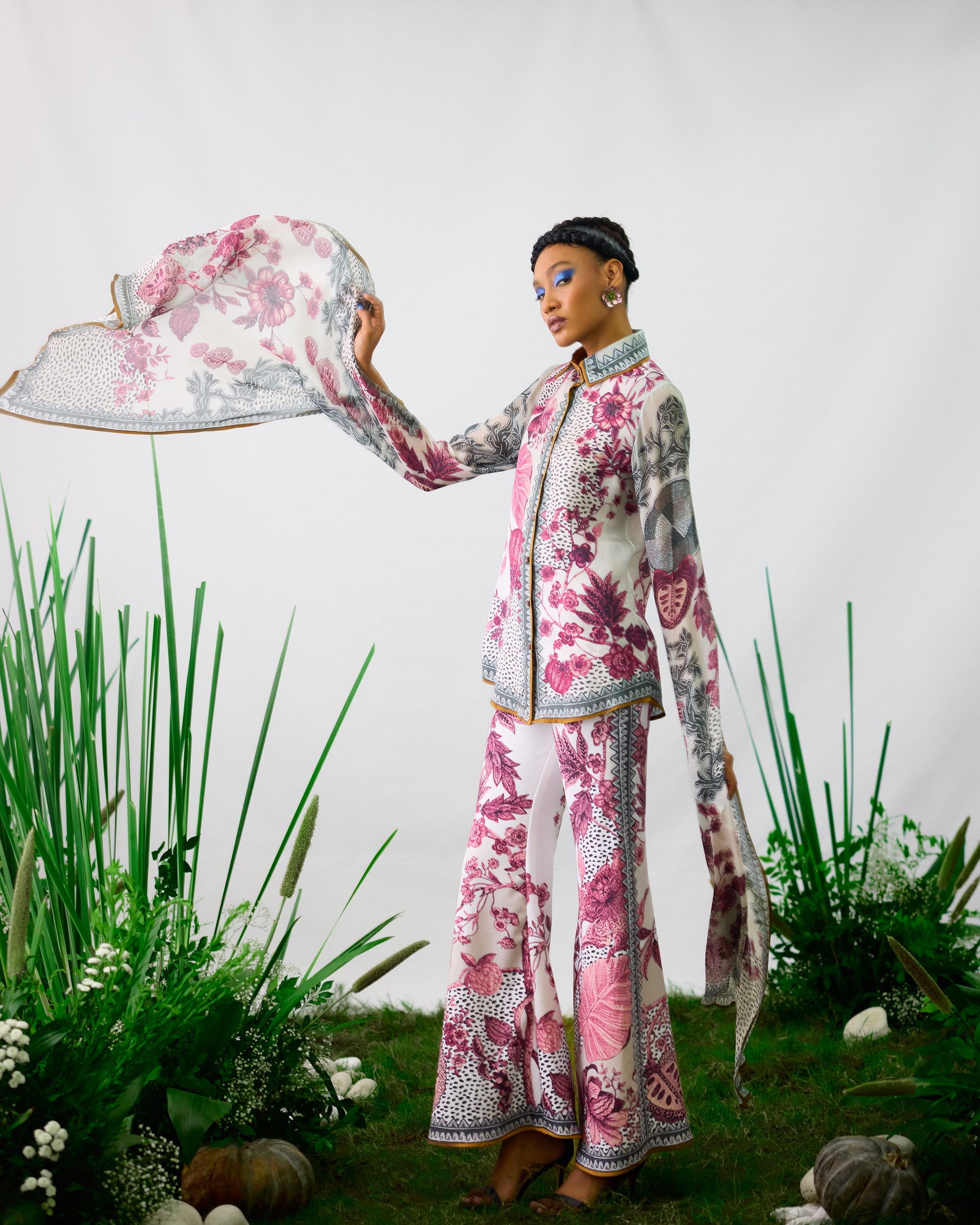 Florence : Maaya - White/Raspberry