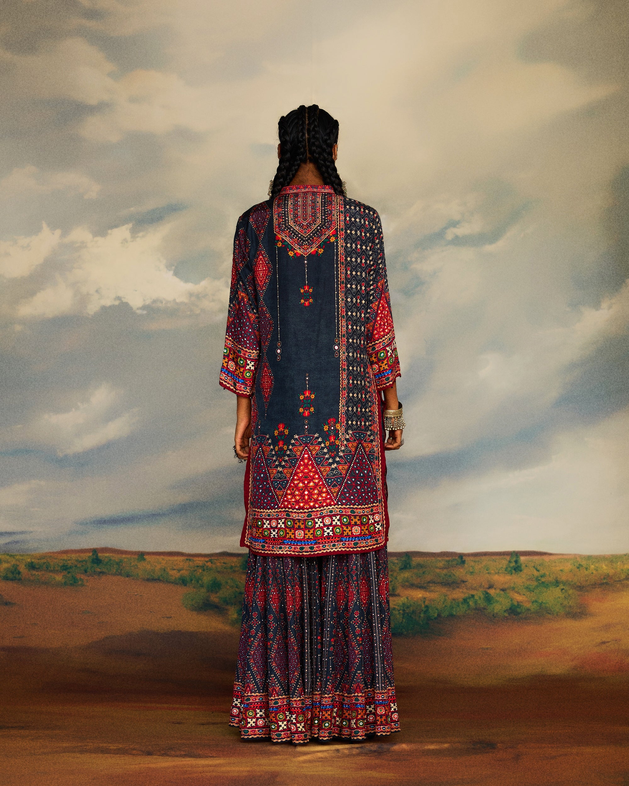 Kutch : Radha/Sharara - Charcoal
