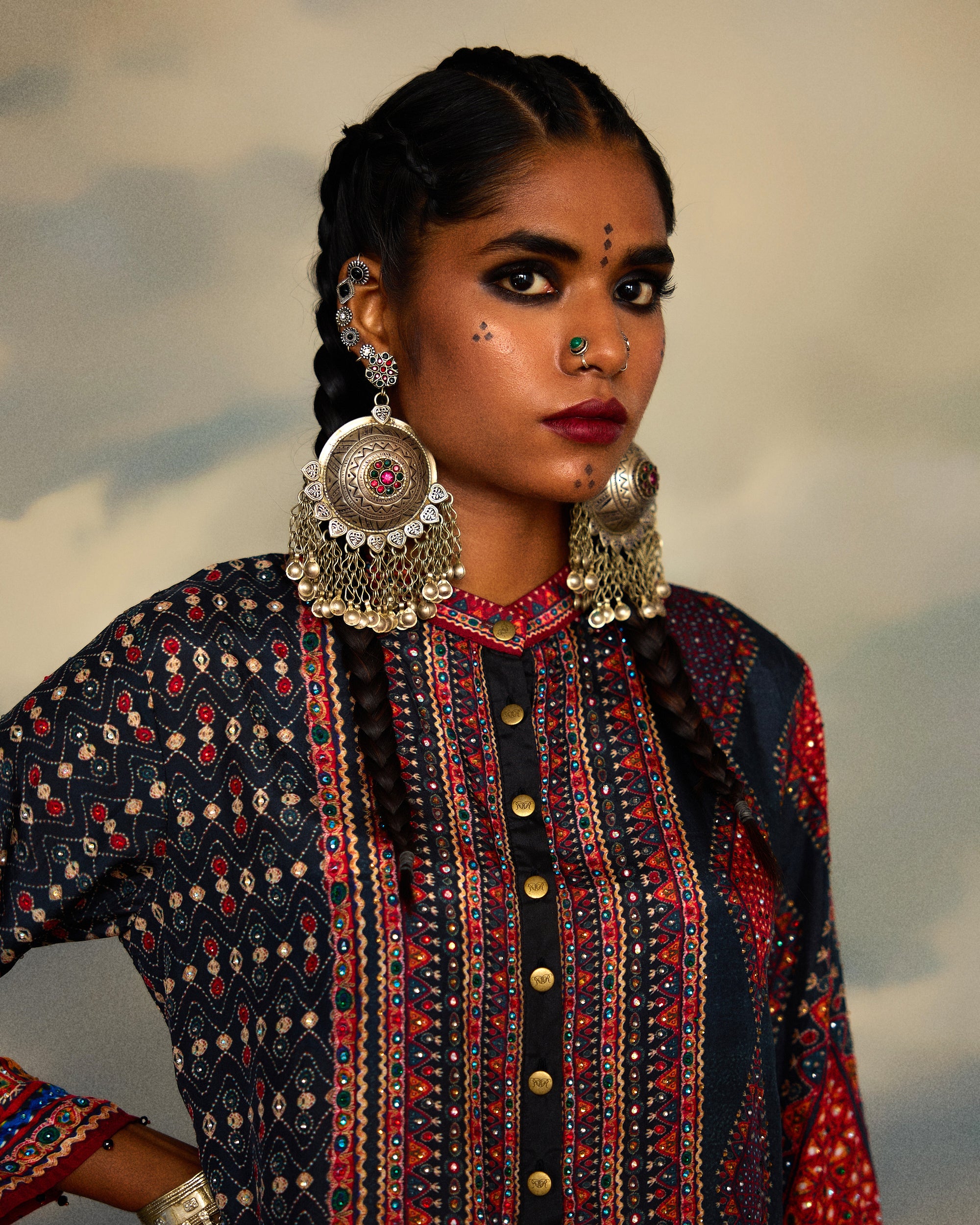 Kutch : Radha/Sharara - Charcoal