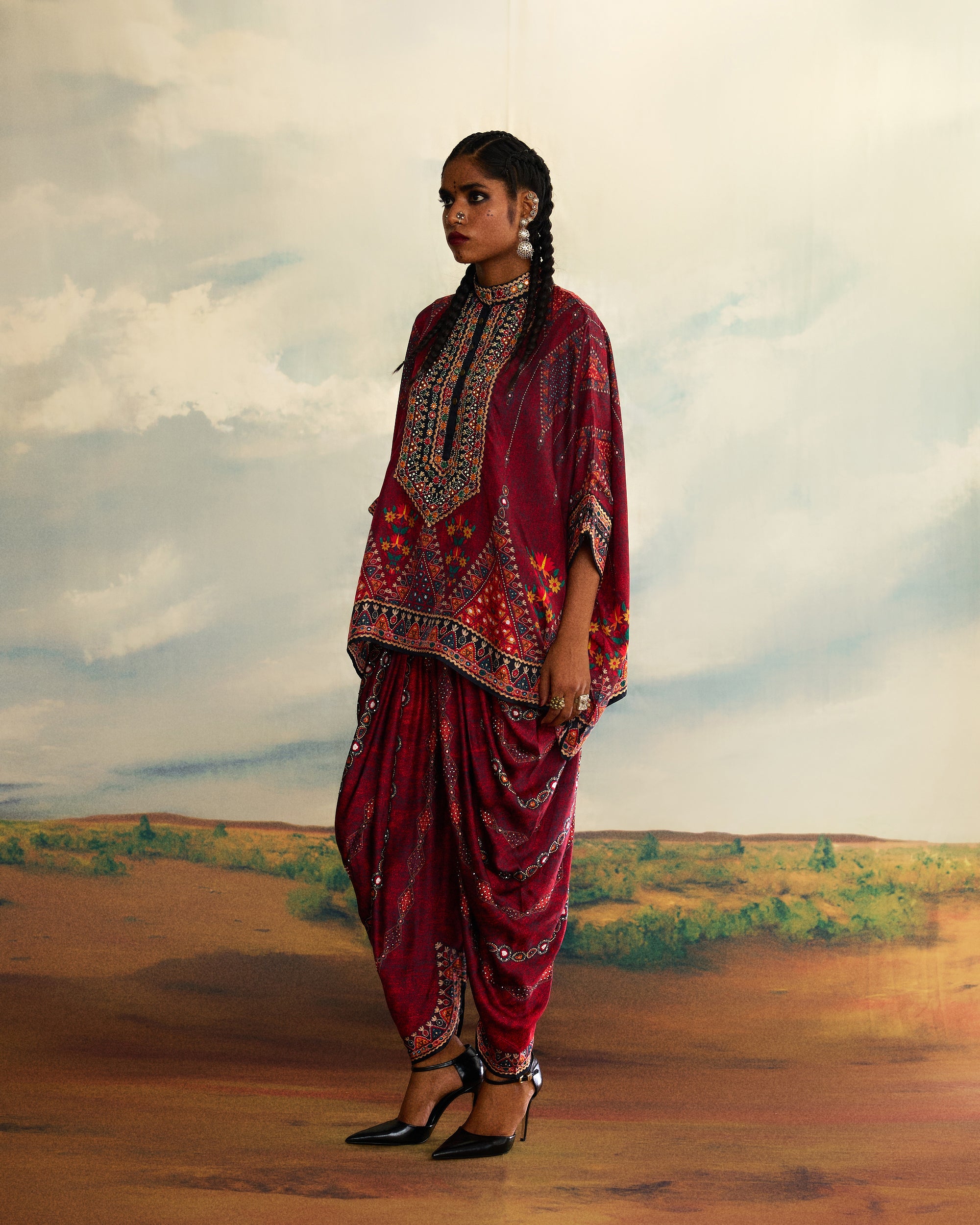 Kutch : Chanel/Afghan (emb) - Red