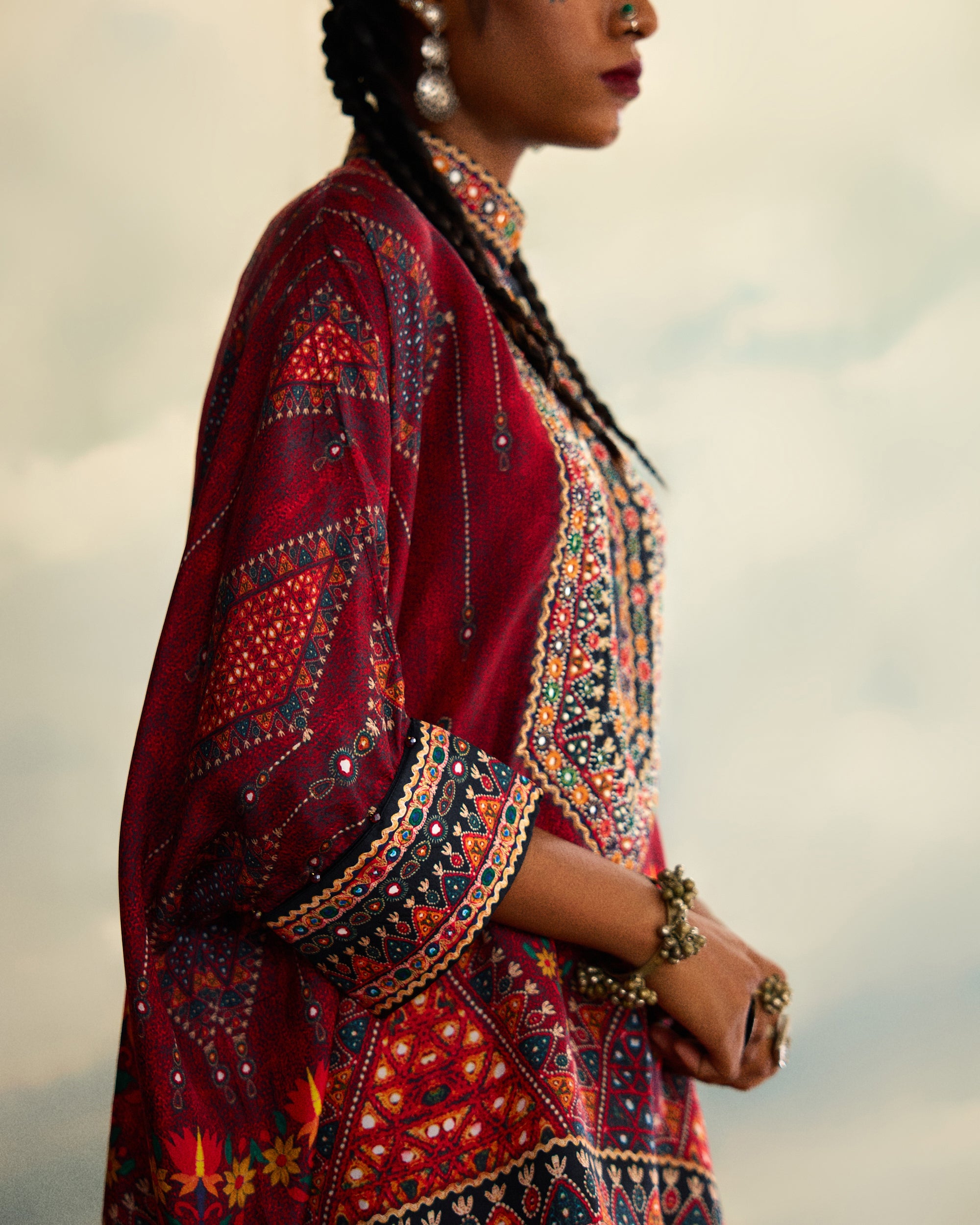 Kutch : Chanel/Afghan (emb) - Red
