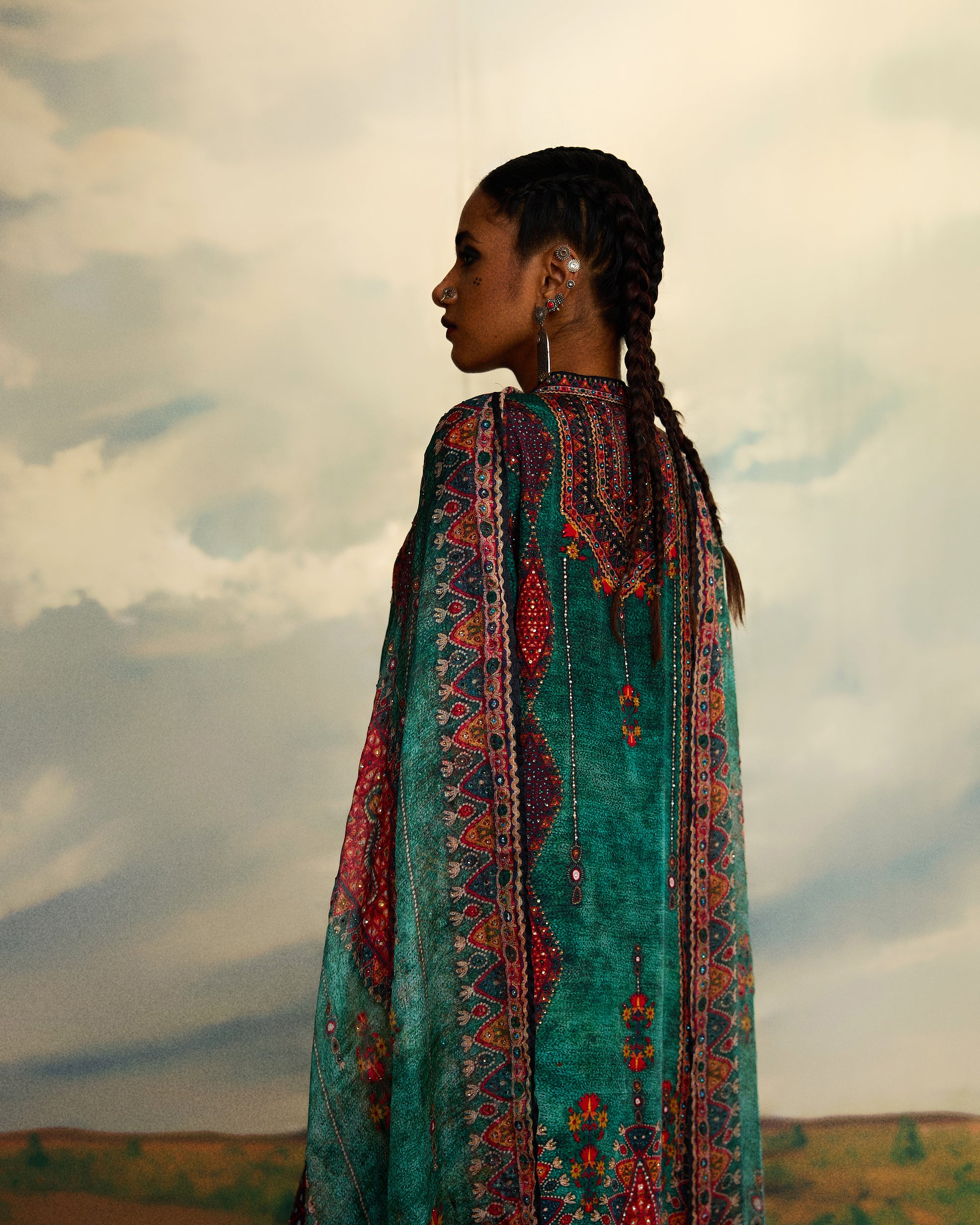 Kutch : Radha/Gharara - Teal