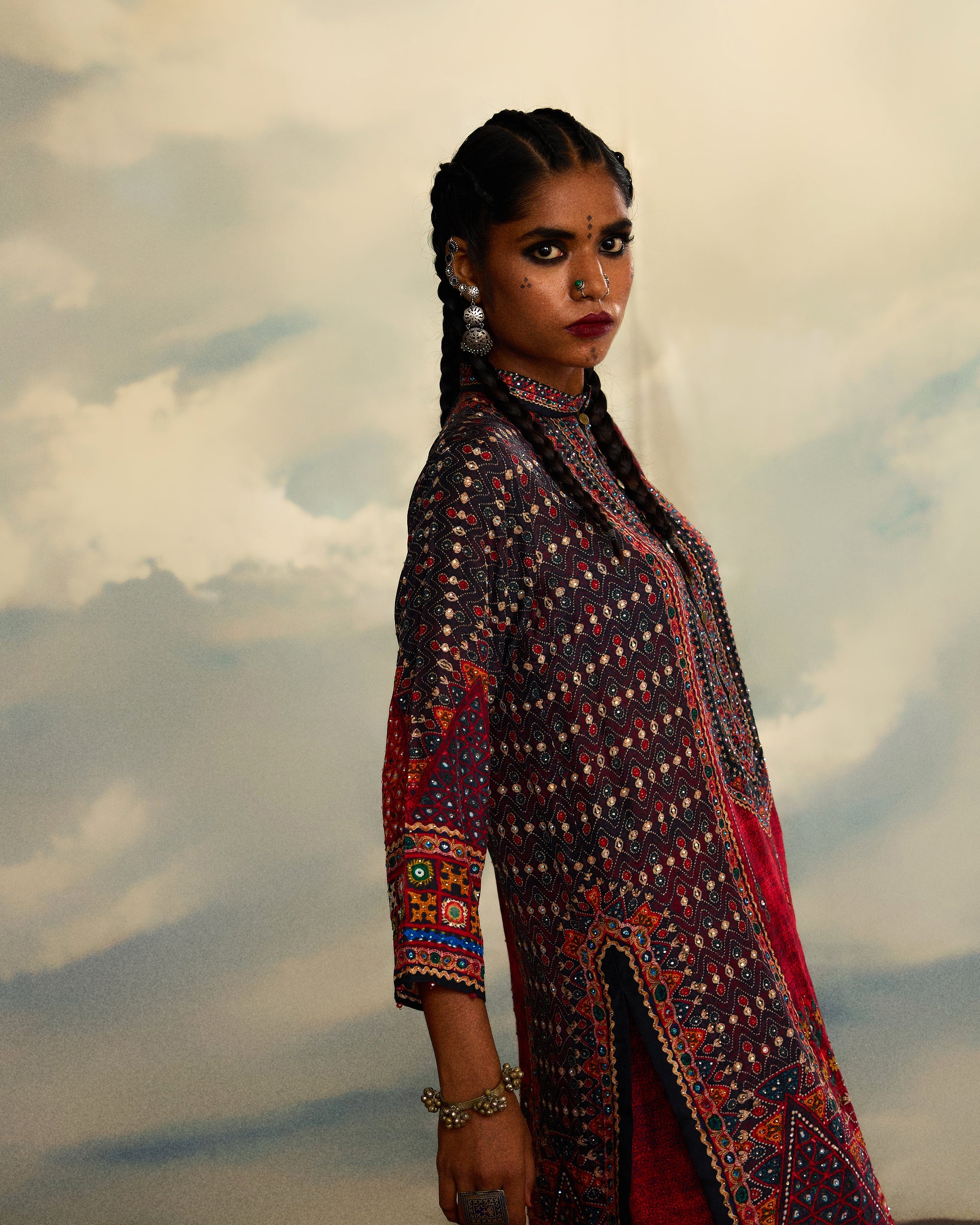 Kutch : Radha/Gharara - Red