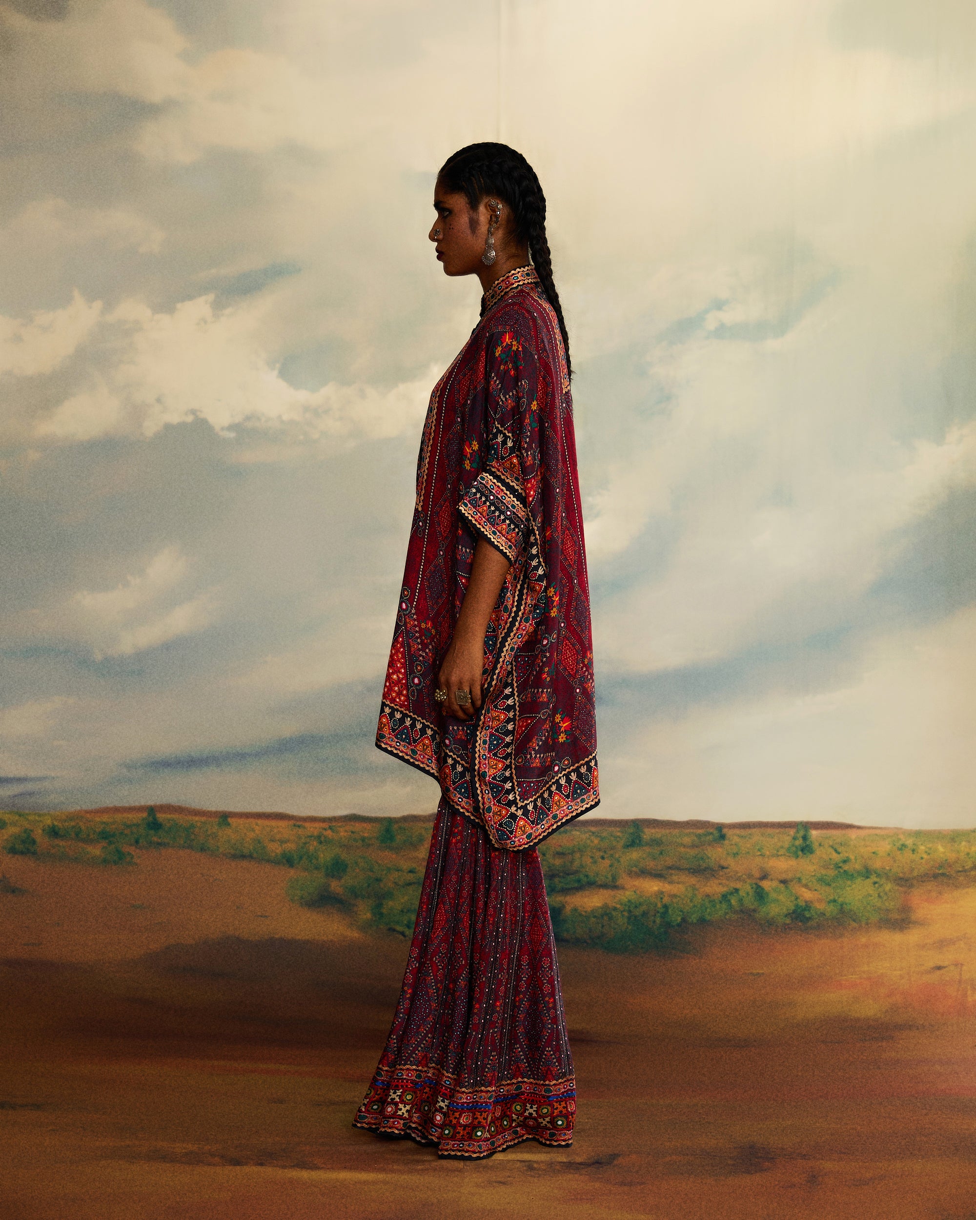 Kutch : Chanel 36"/Sharara - Red