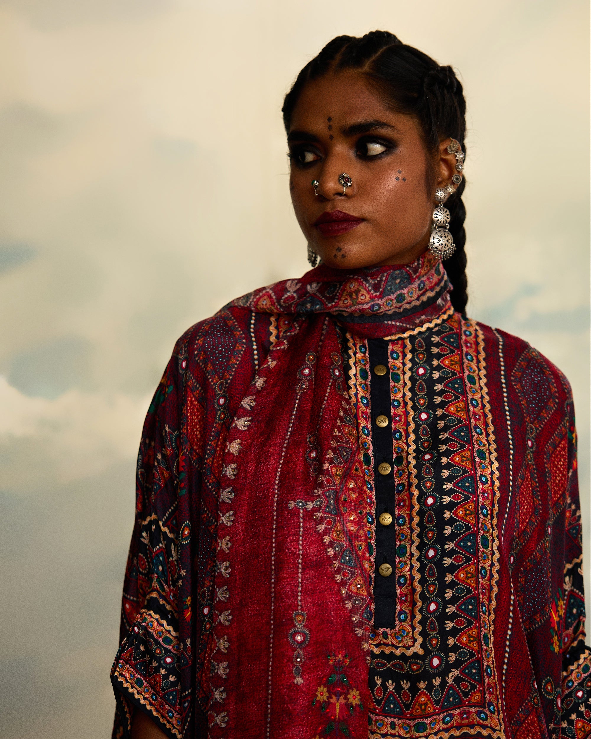 Kutch : Chanel 36"/Sharara - Red