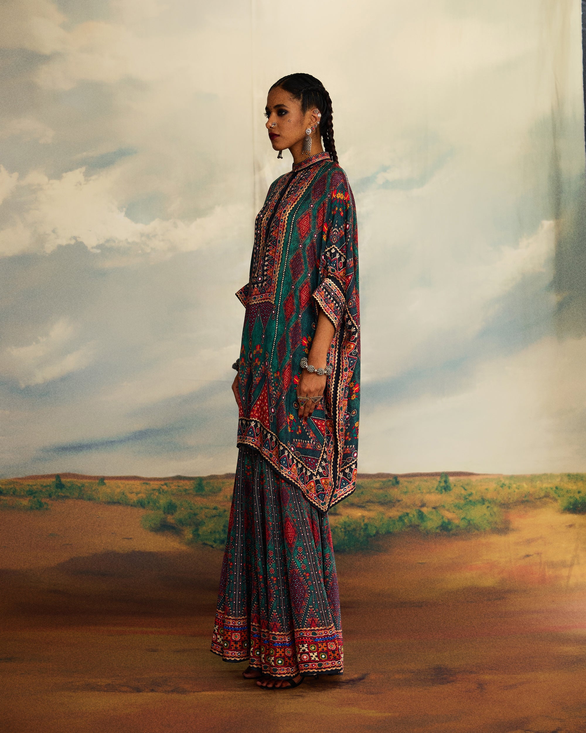 Kutch : Chanel 36"/Sharara - Teal