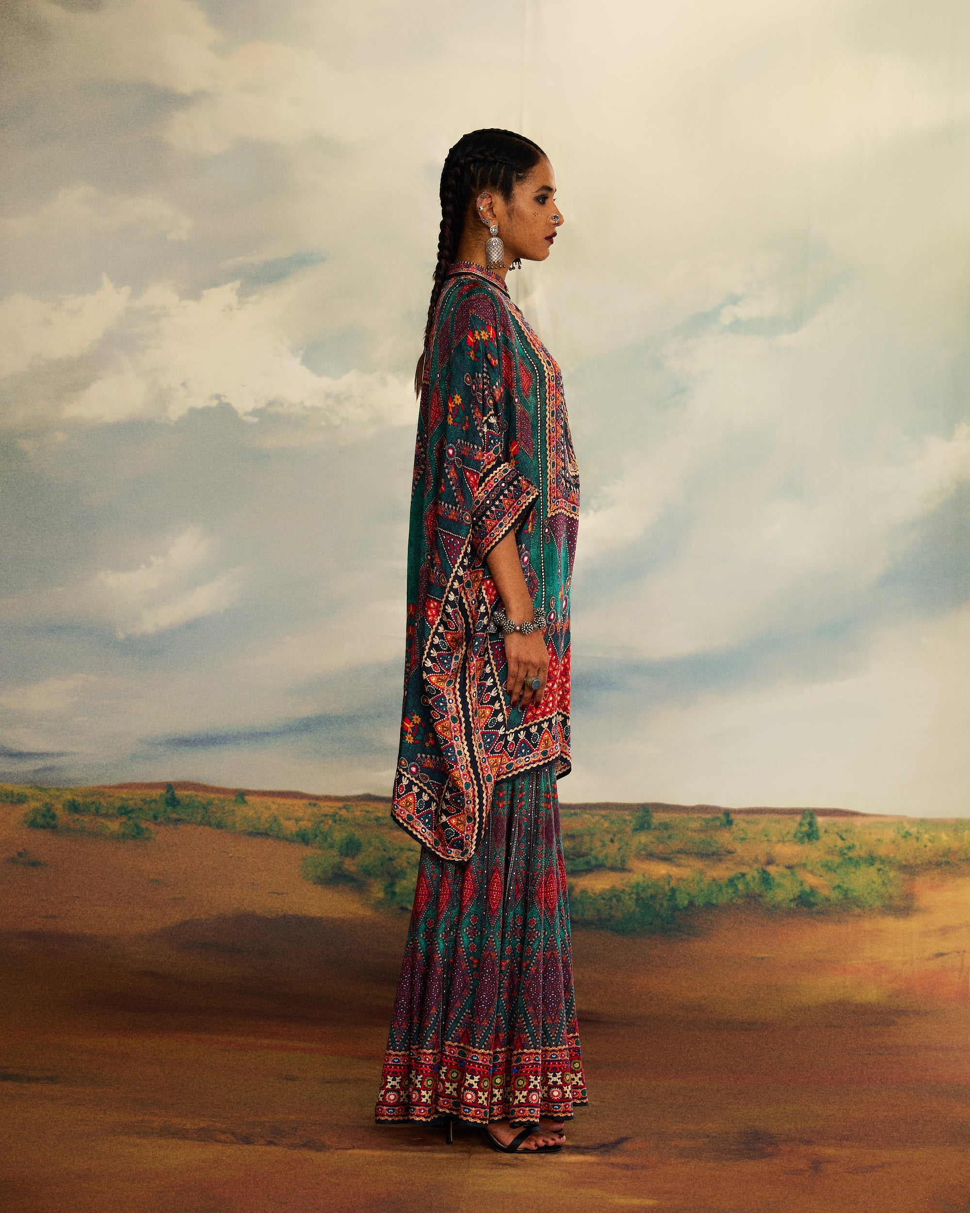 Kutch : Chanel 36"/Sharara - Teal