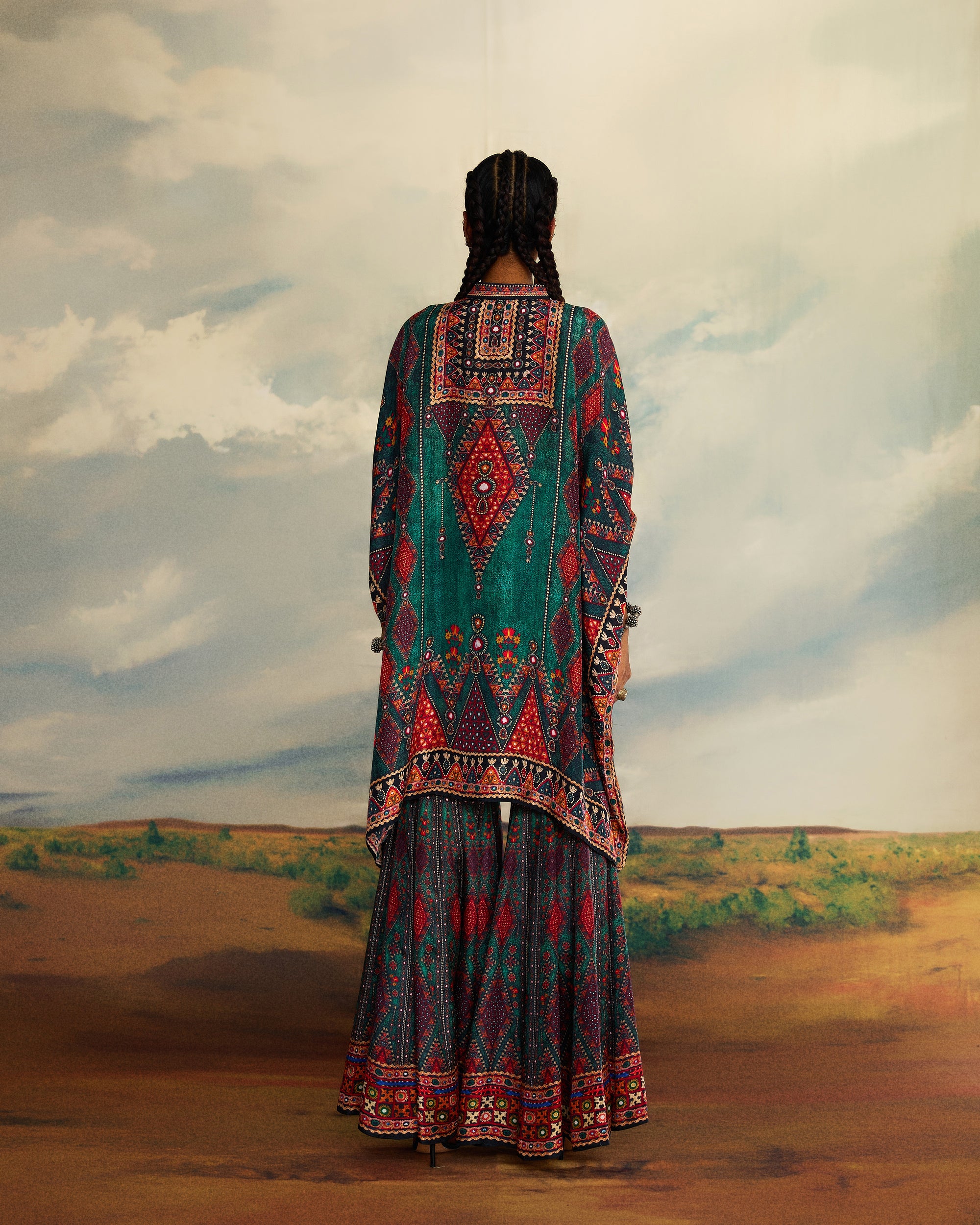Kutch : Chanel 36"/Sharara - Teal