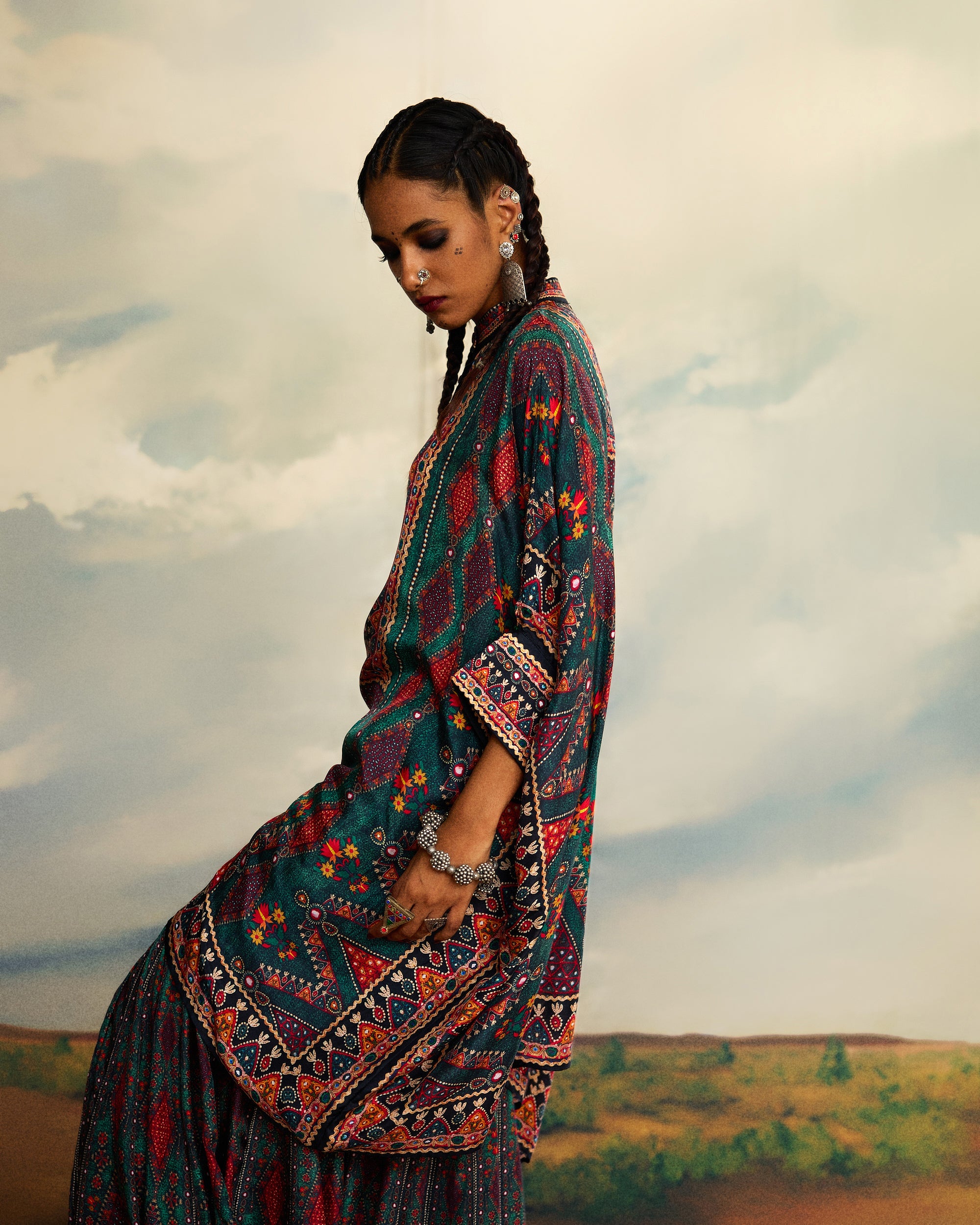 Kutch : Chanel 36"/Sharara - Teal