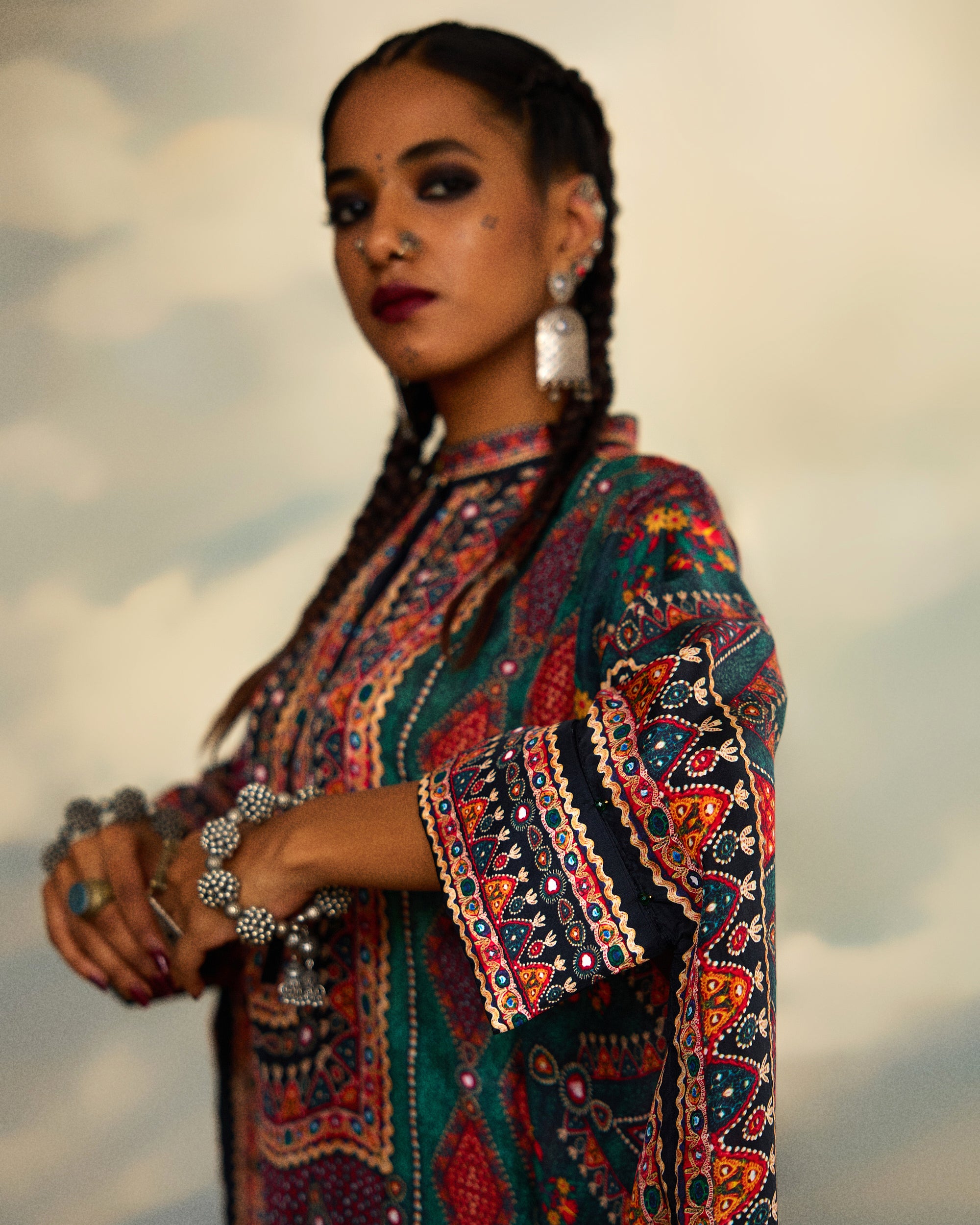 Kutch : Chanel 36"/Sharara - Teal