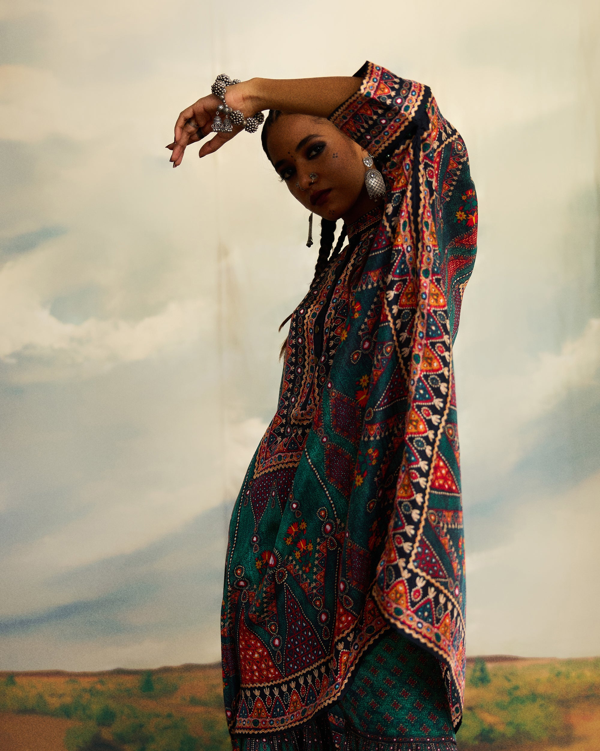 Kutch : Chanel 36"/Sharara - Teal