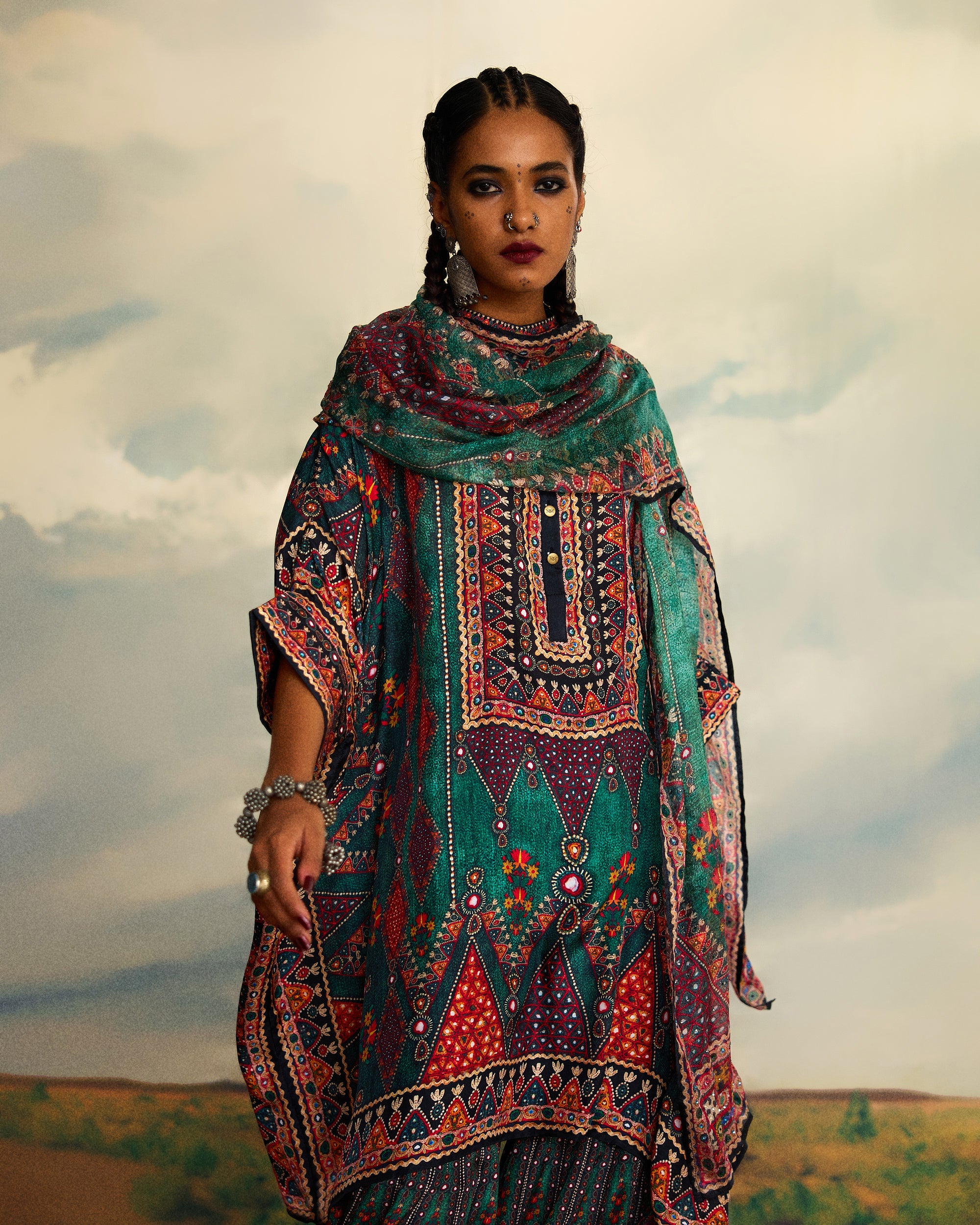 Kutch : Chanel 36"/Sharara - Teal