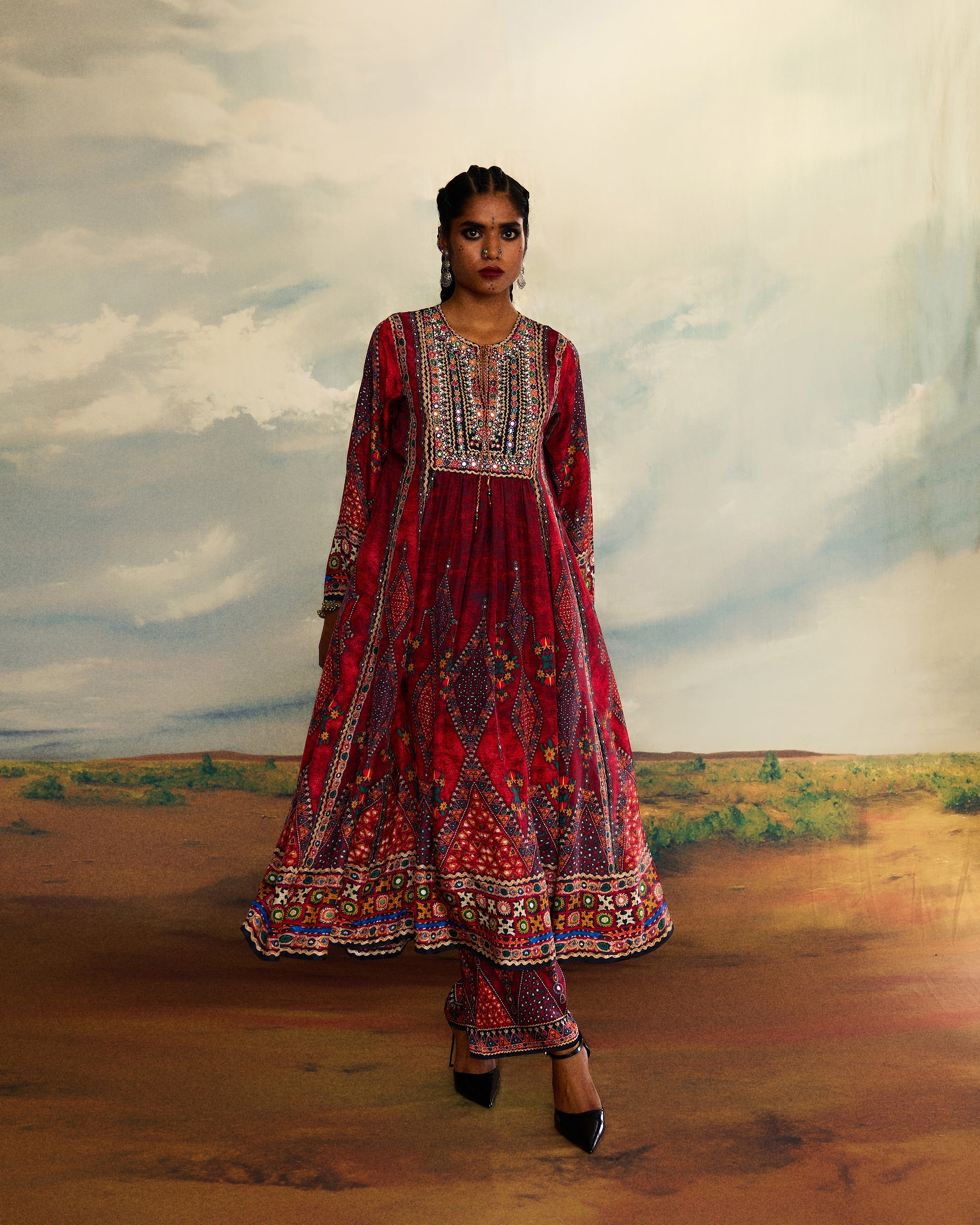Kutch : Anisha - Red