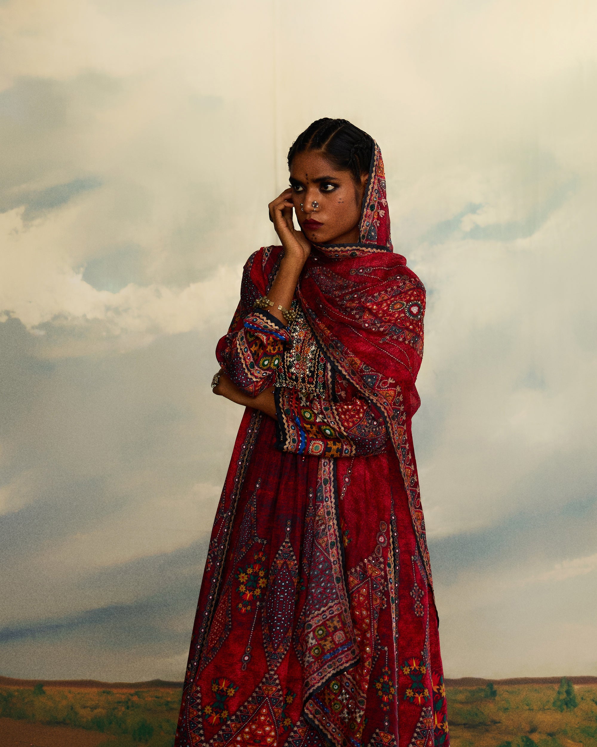 Kutch : Anisha - Red