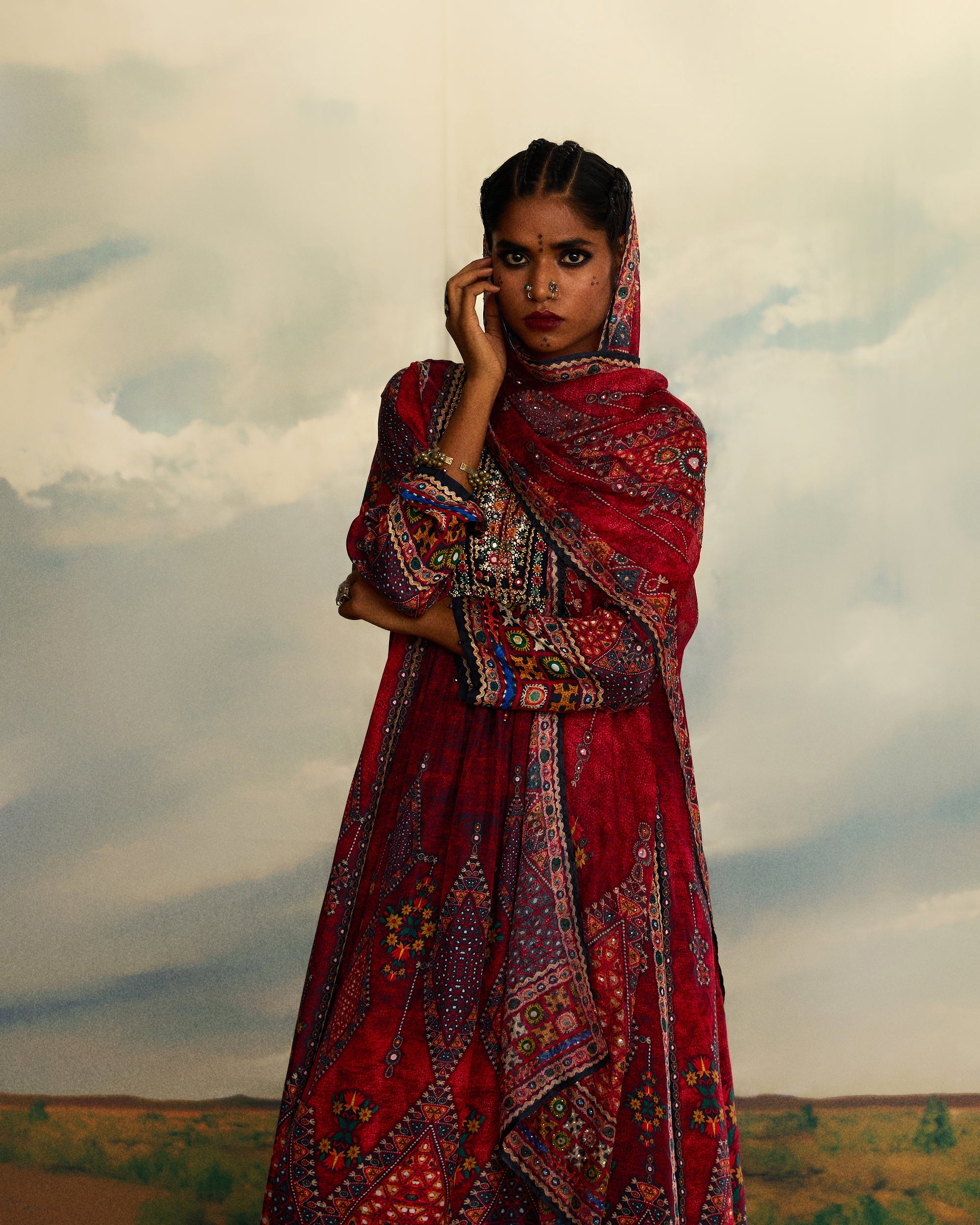Kutch : Anisha - Red