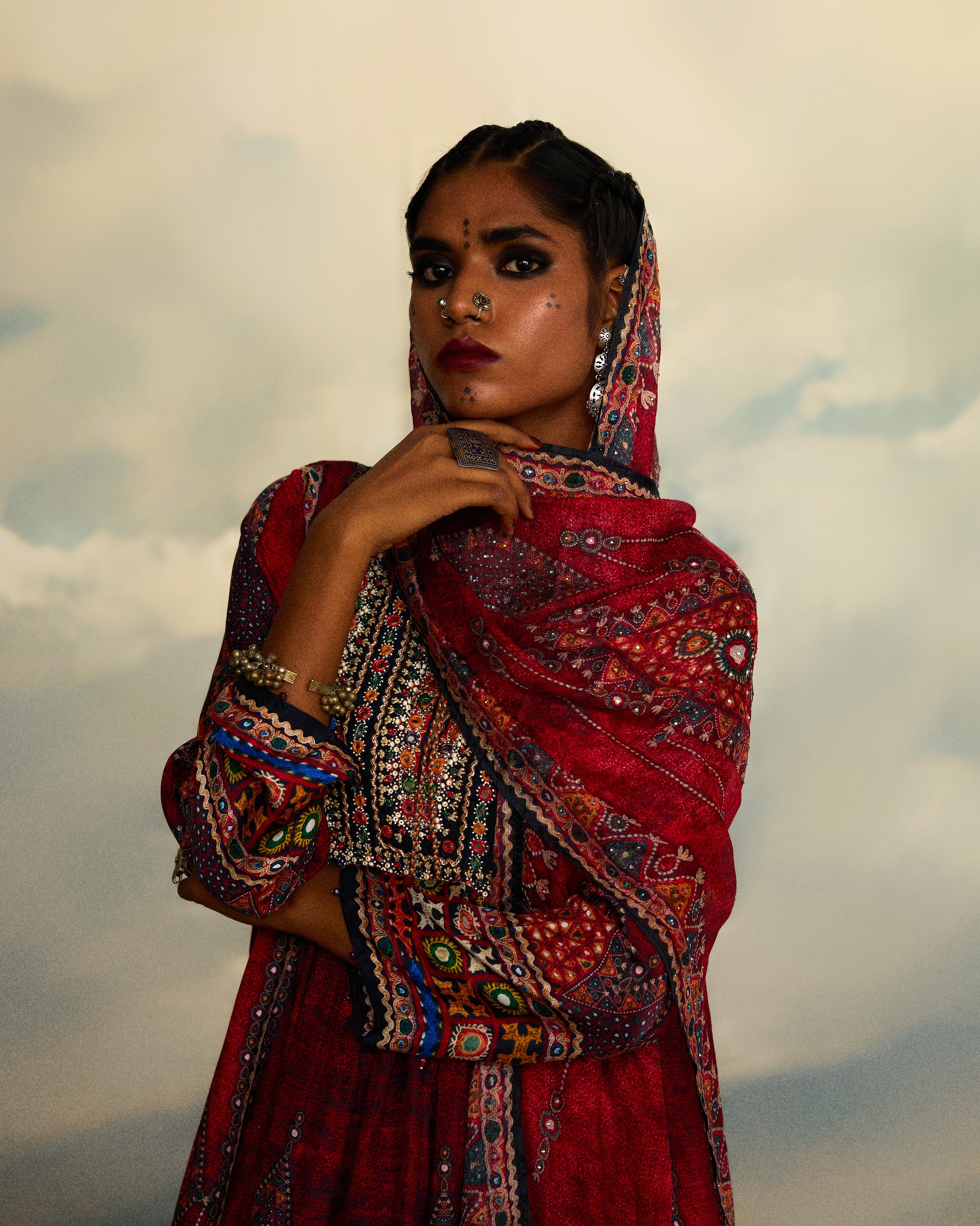 Kutch : Anisha - Red