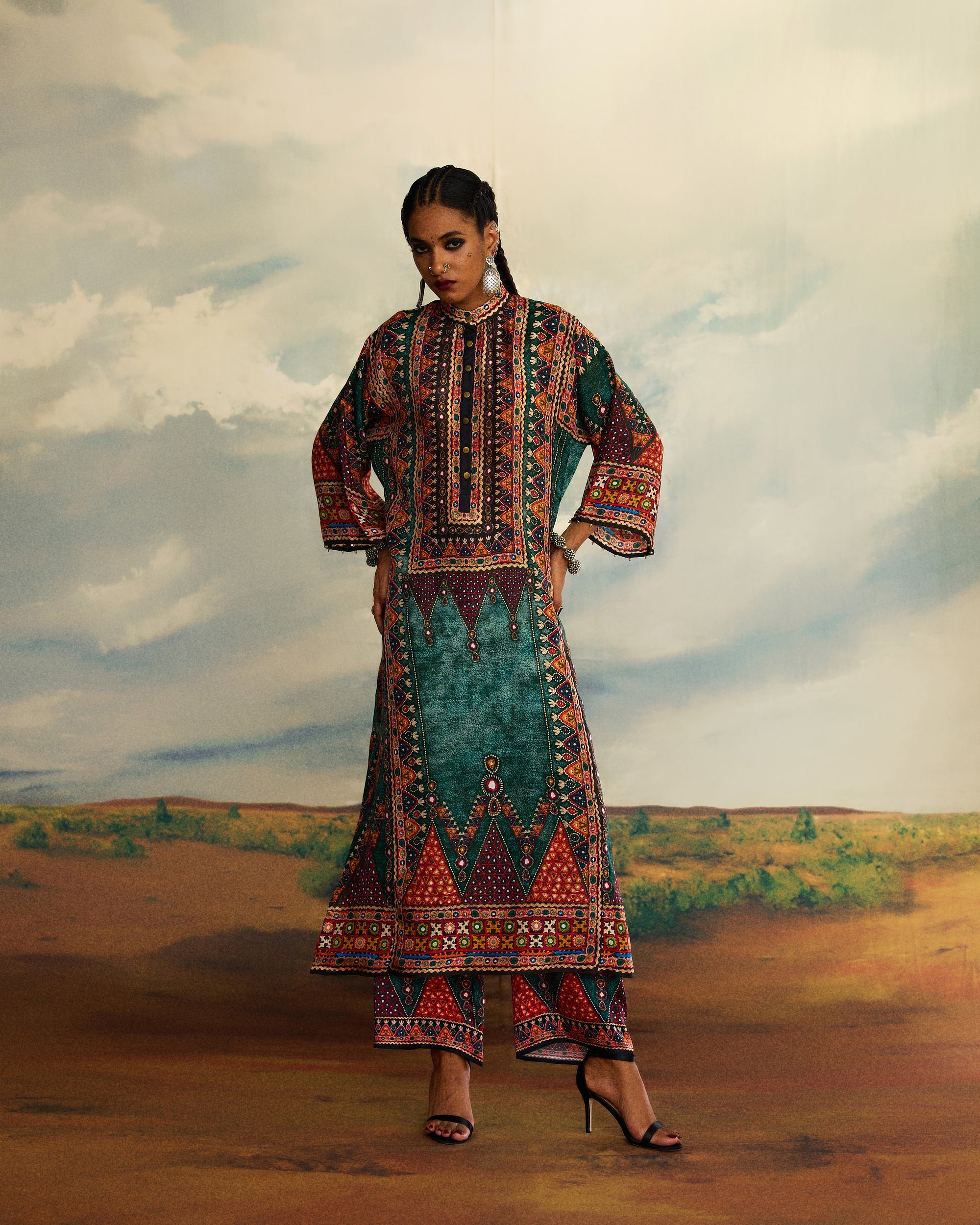Kutch : Ghazala - Teal