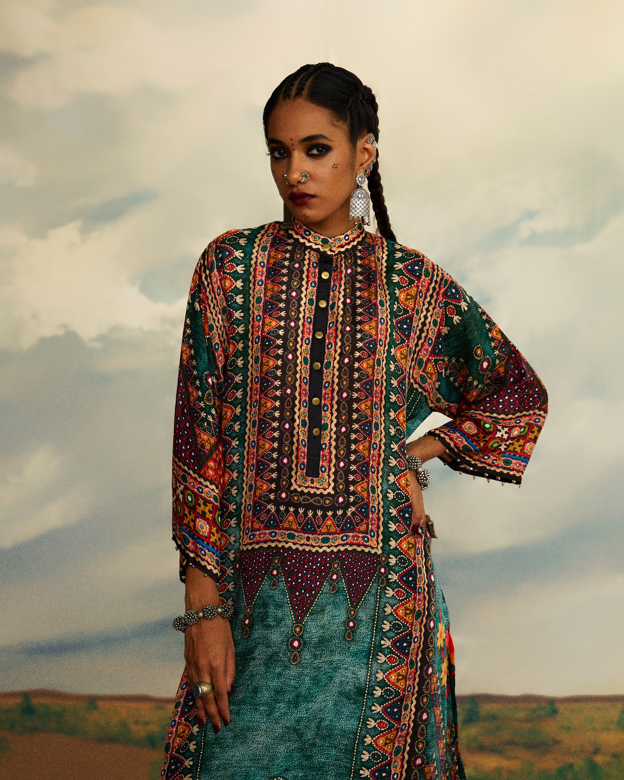 Kutch : Ghazala - Teal