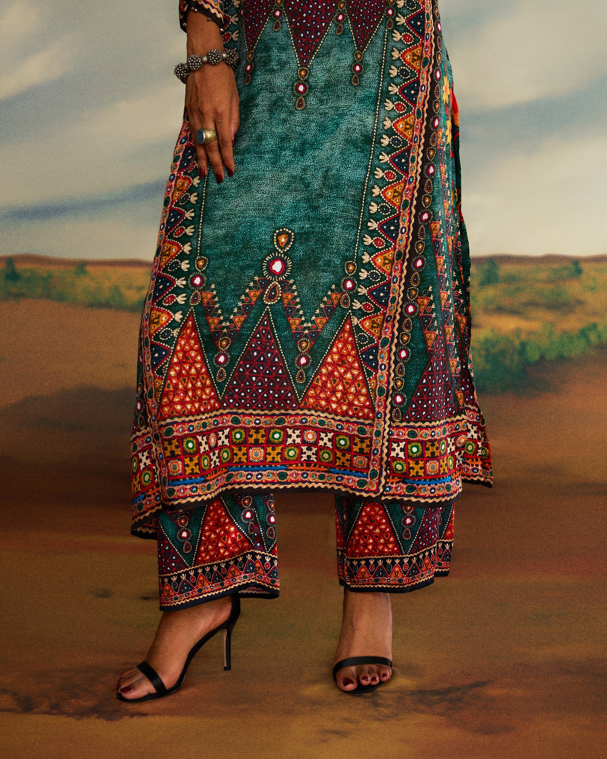 Kutch : Ghazala - Teal