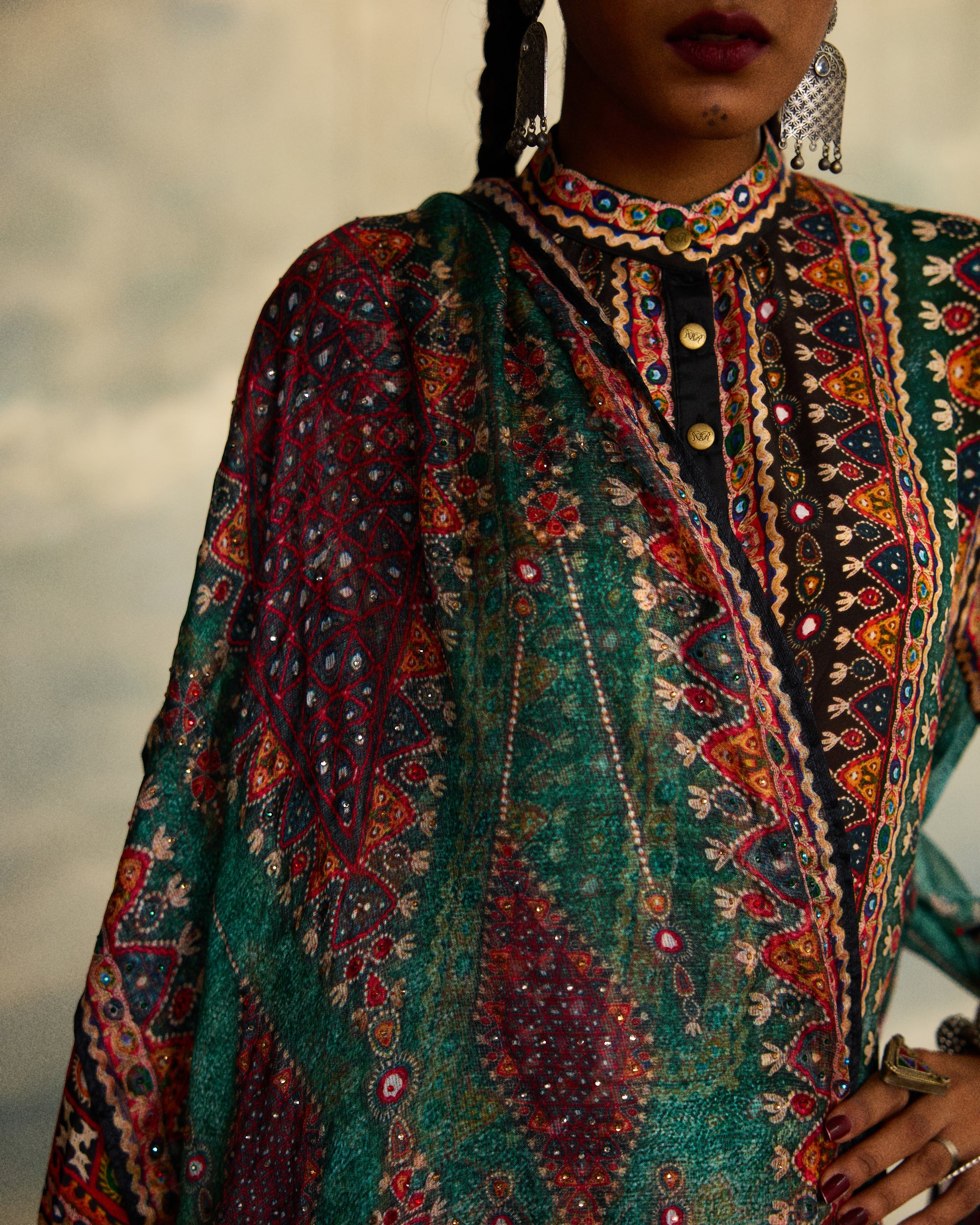 Kutch : Ghazala - Teal