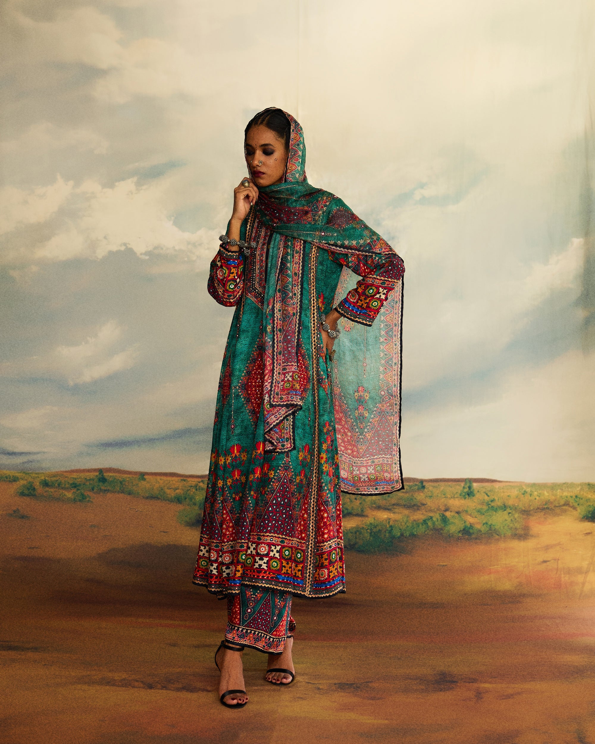 Kutch : Banera - Teal