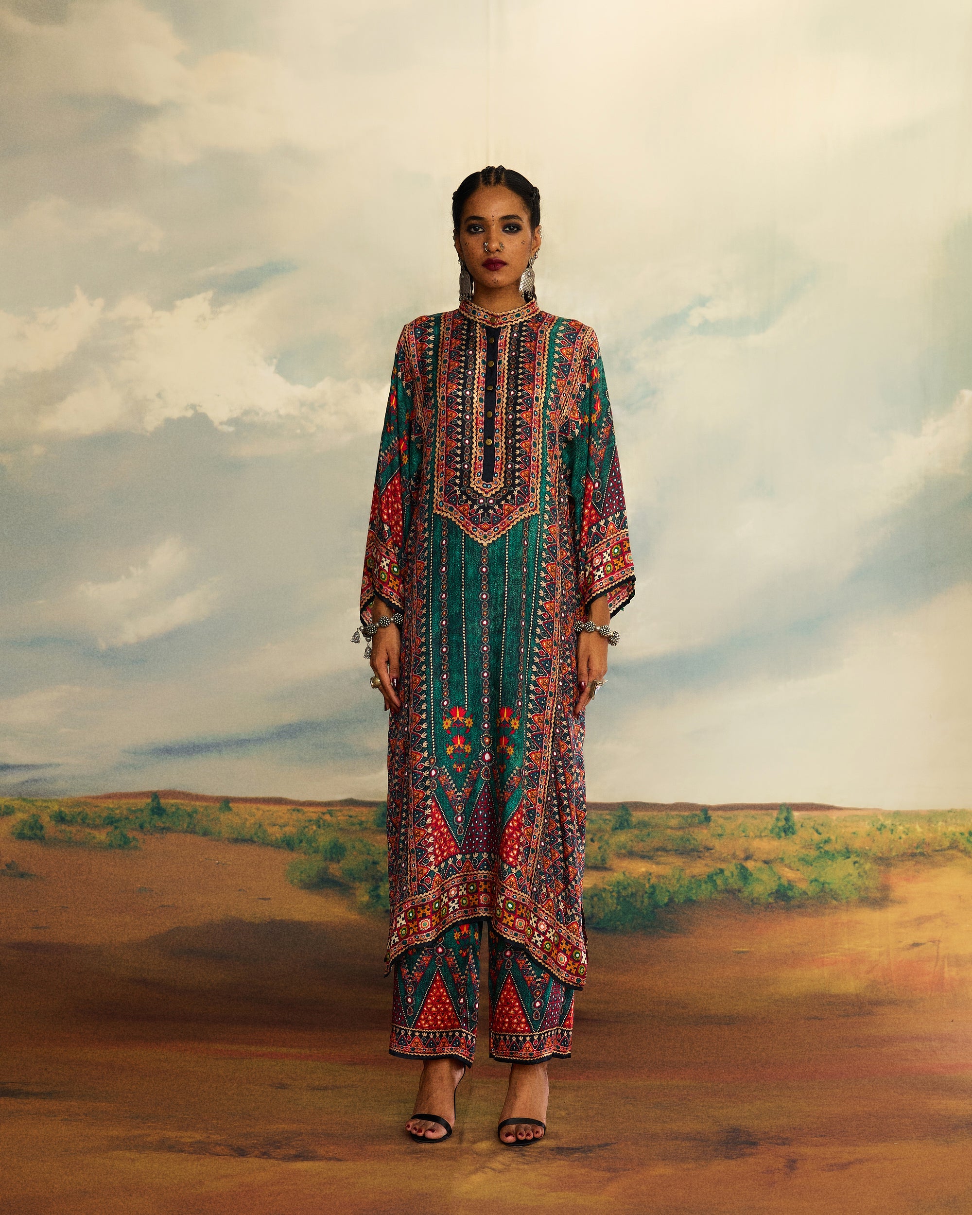 Kutch : Gayatri - Teal