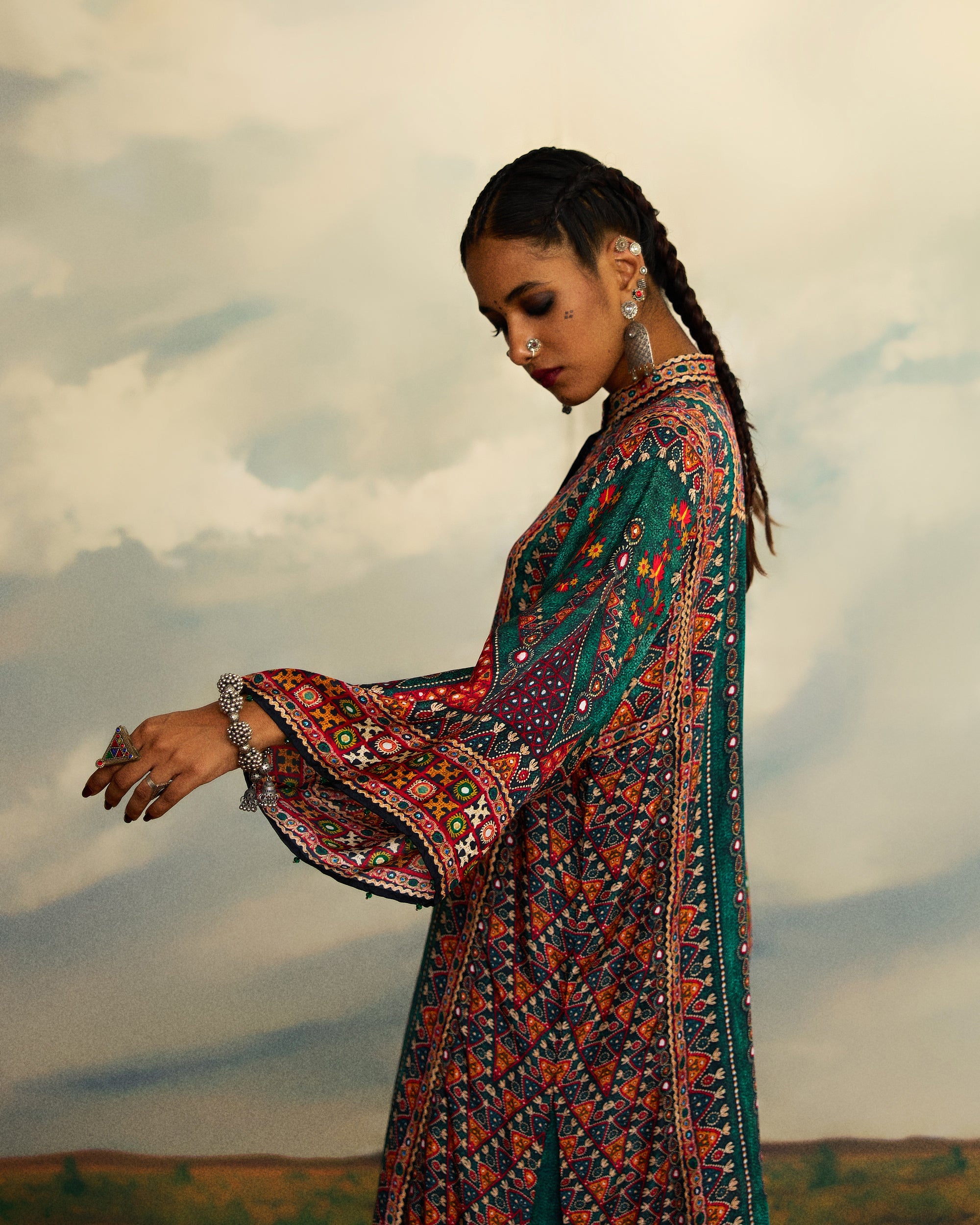 Kutch : Gayatri - Teal