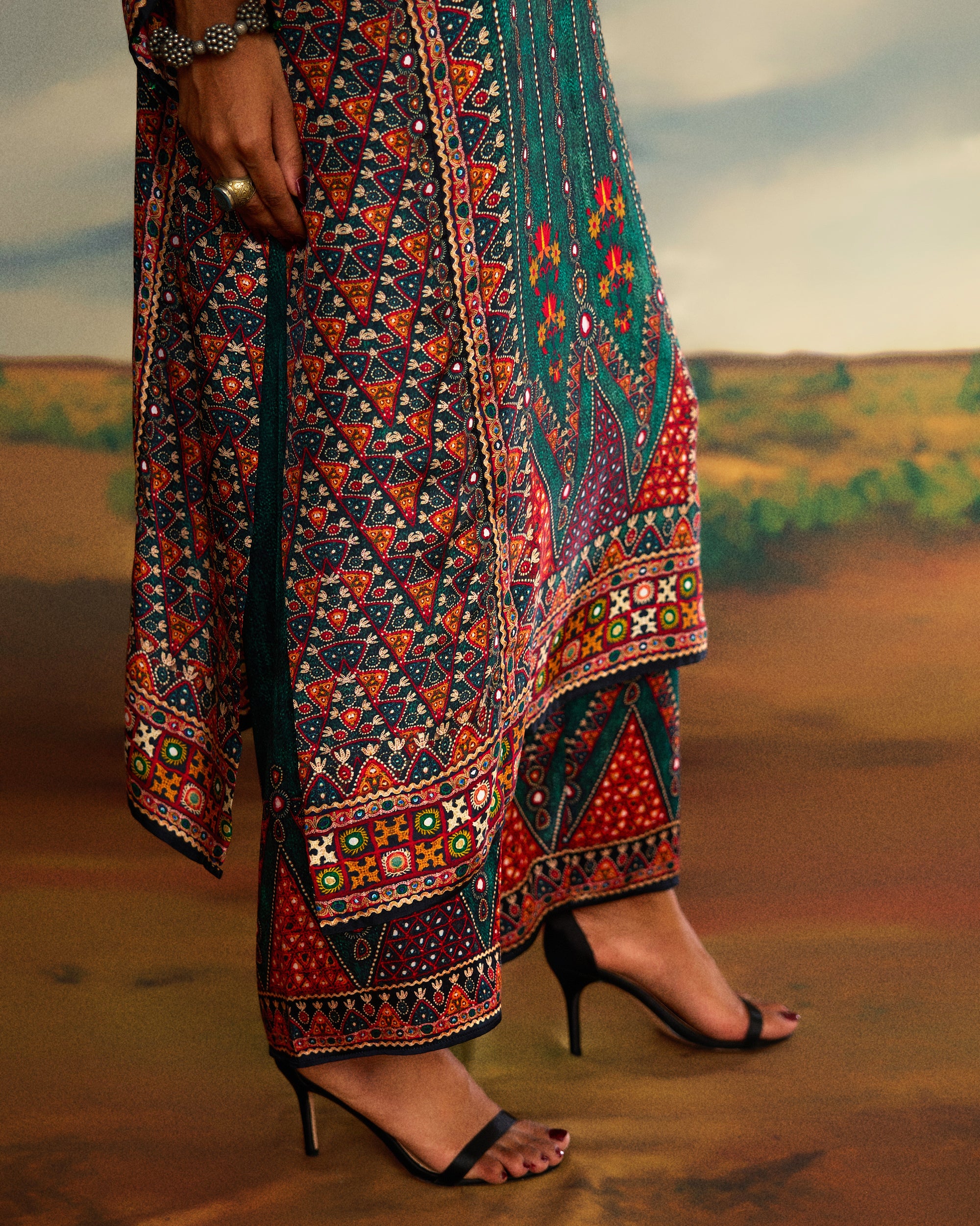 Kutch : Gayatri - Teal