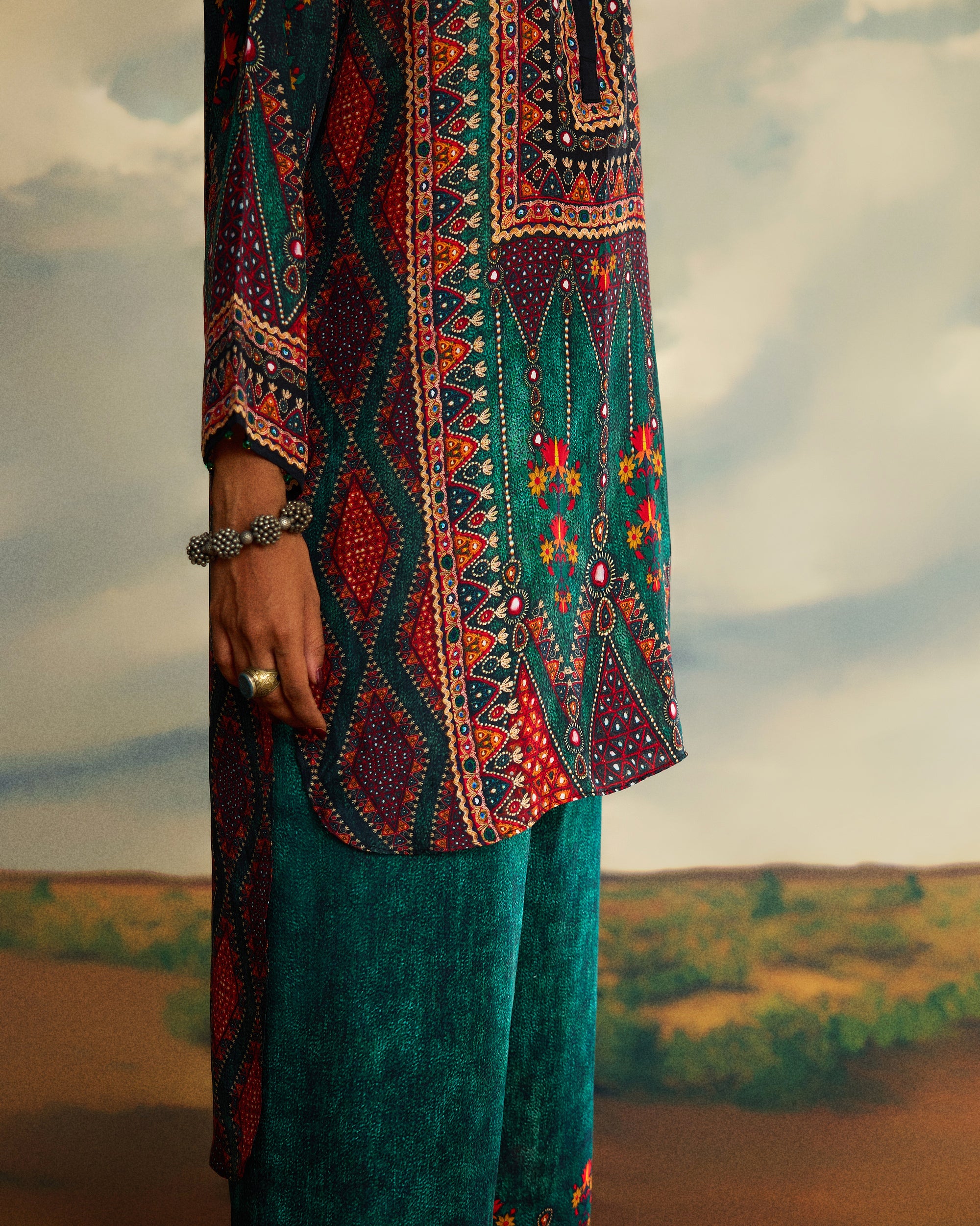 Kutch : Baaka - Teal